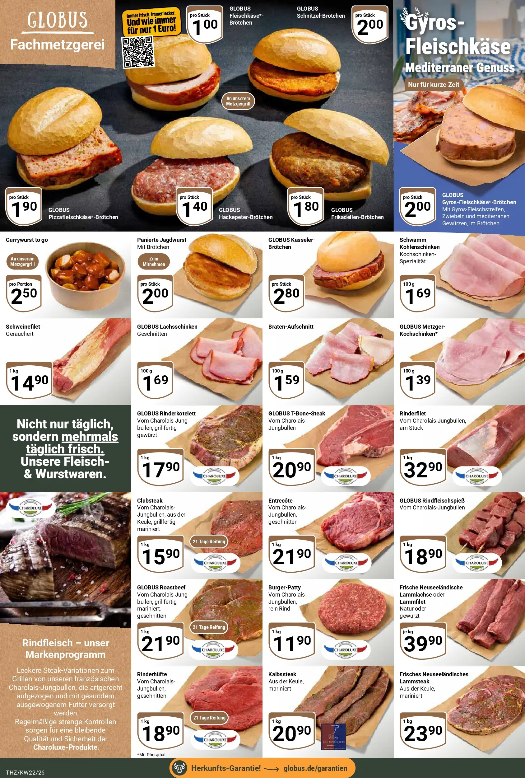 Globus Prospekt Zeitz (ab 26.05.2026) » Angebote online | Seite: 7 | Produkte: Entrecote, Schweinefilet, Zwiebeln, Fleisch