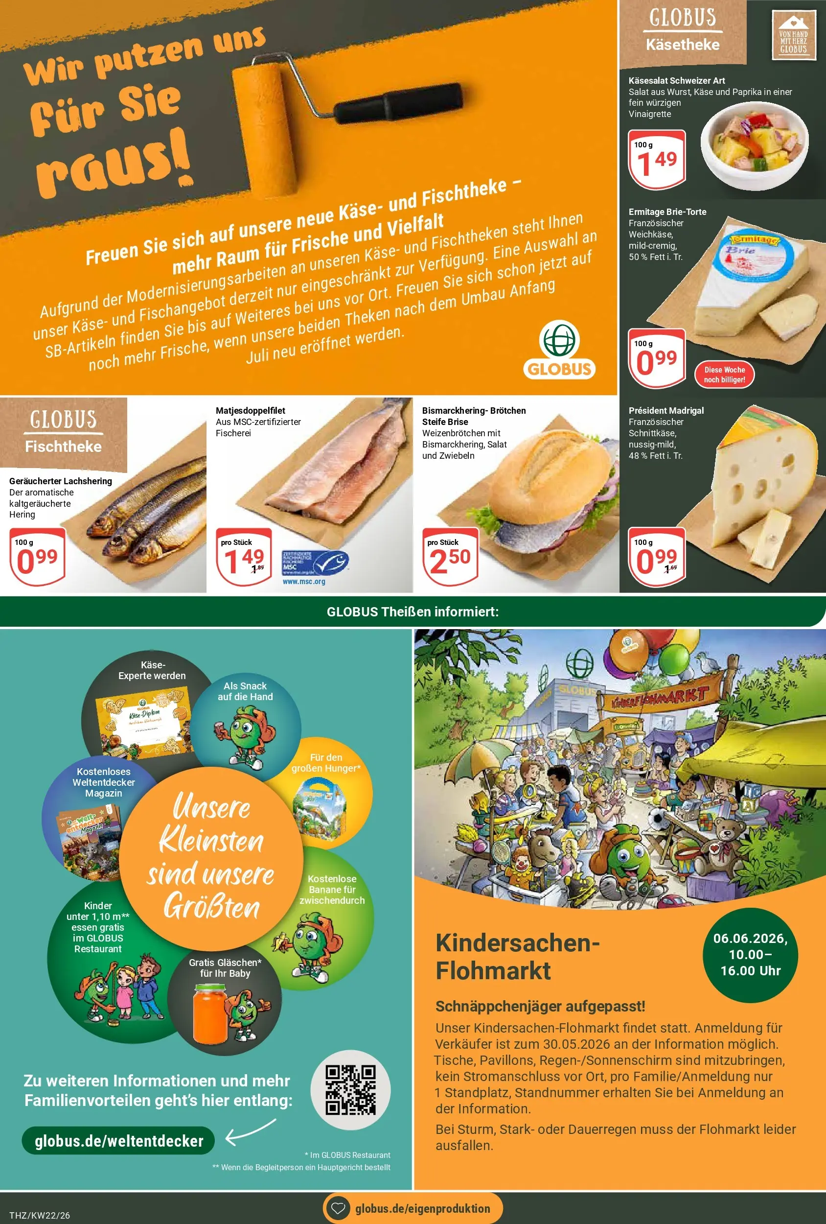 Globus Prospekt Zeitz (ab 26.05.2026) » Angebote online | Seite: 8 | Produkte: Käse, Zwiebeln, Paprika, Uhr
