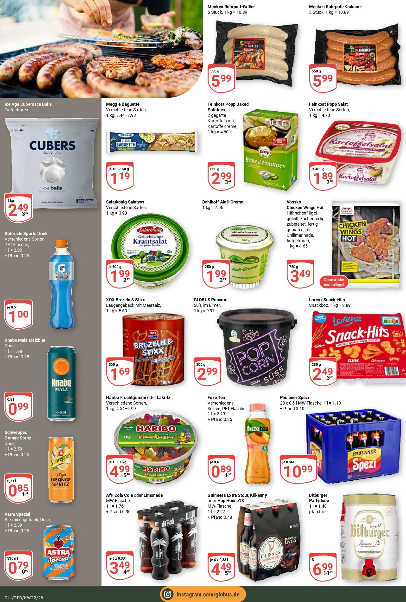 Globus Prospekt Duisburg (ab 26.05.2026) » Angebote online | Seite: 10 | Produkte: Bitburger, Cola, Paulaner spezi, Schweppes