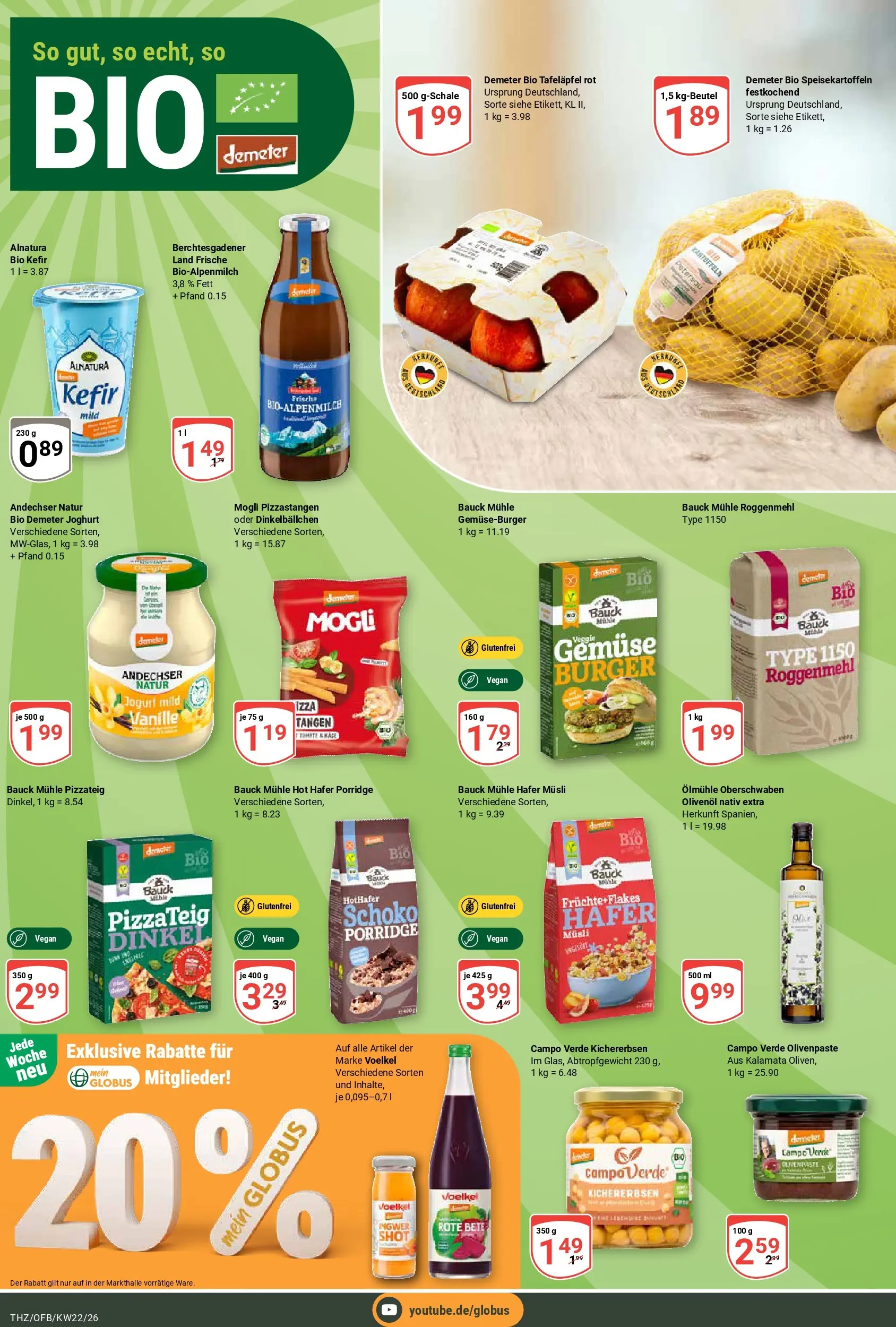Globus Prospekt Zeitz (ab 26.05.2026) » Angebote online | Seite: 10 | Produkte: Mühle, Joghurt, Kartoffeln, Gemüse