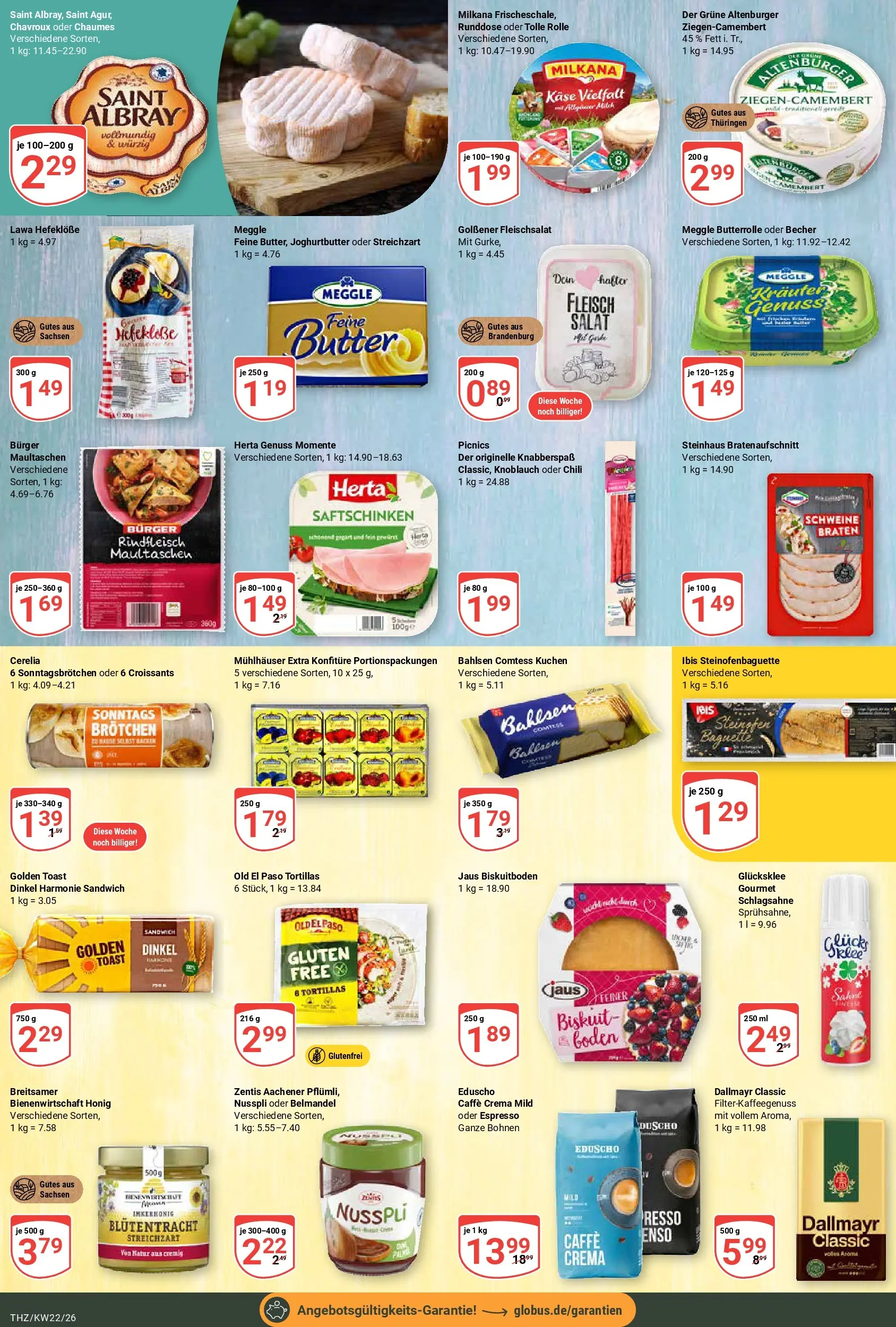 Globus Prospekt Zeitz (ab 26.05.2026) » Angebote online | Seite: 11 | Produkte: Baguette, Dallmayr, Knoblauch, Salat