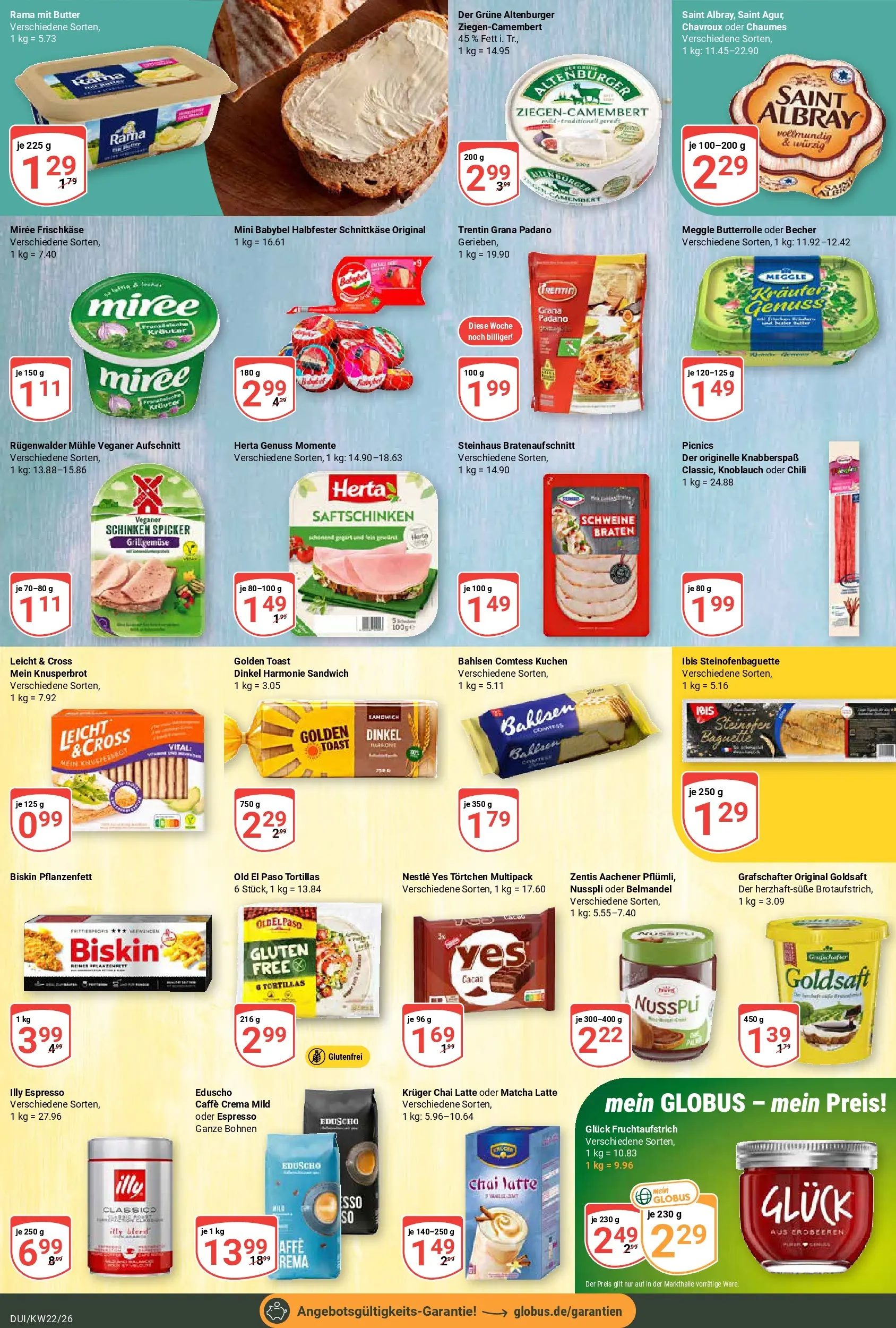 Globus Prospekt Duisburg (ab 26.05.2026) » Angebote online | Seite: 13 | Produkte: Toast, Chili, Kuchen, Eduscho