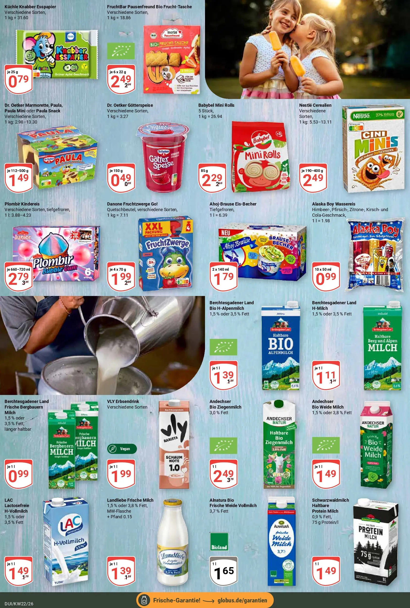 Globus Prospekt Duisburg (ab 26.05.2026) » Angebote online | Seite: 14 | Produkte: Tasche, Milch, Fruchtzwerge, Babybel