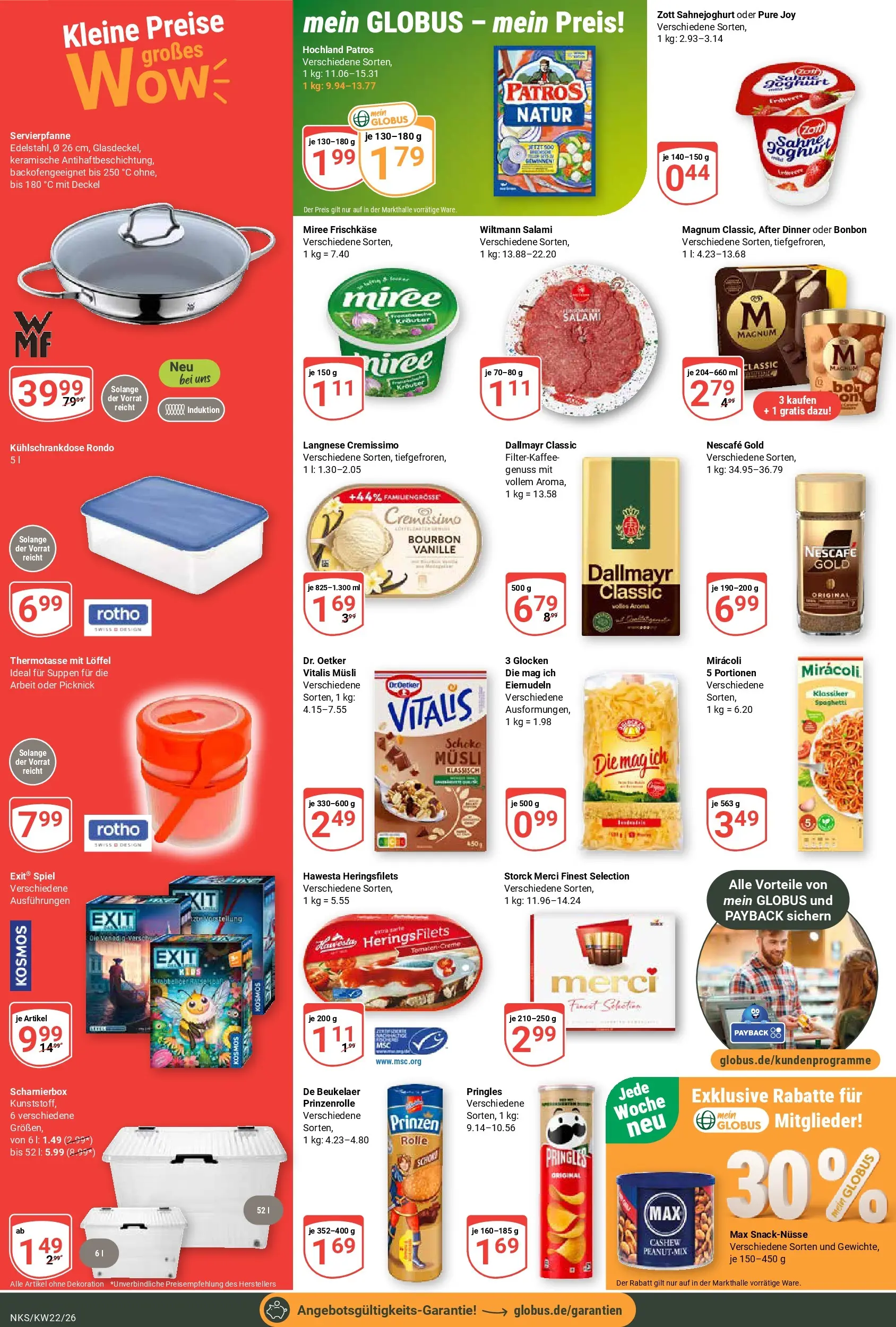 Globus Prospekt Neunkirchen (ab 26.05.2026) » Angebote online | Seite: 2 | Produkte: Merci, Langnese cremissimo, Nescafe, Dallmayr