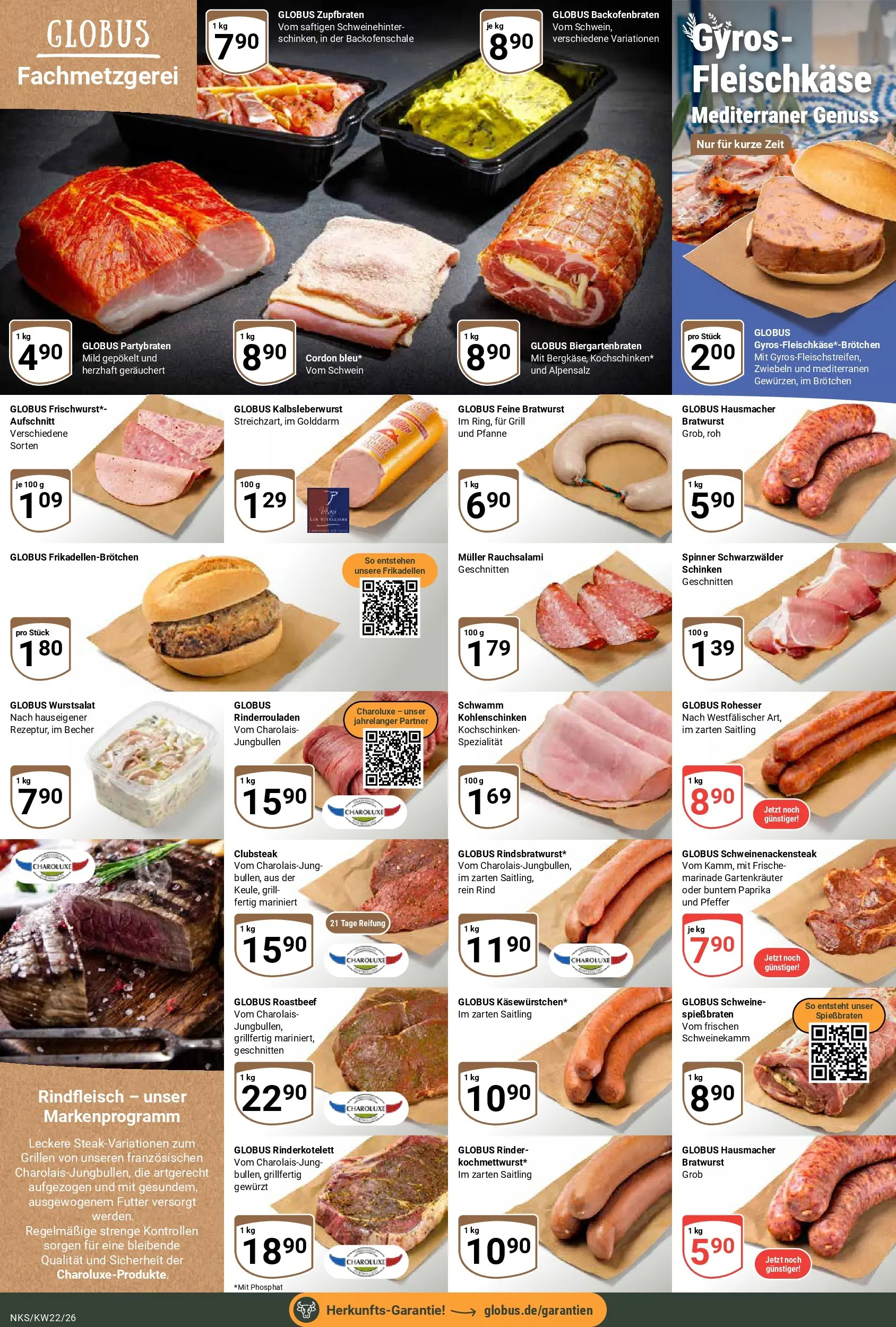 Globus Prospekt Neunkirchen (ab 26.05.2026) » Angebote online | Seite: 8 | Produkte: Gyros, Zwiebeln, Pfeffer, Rindfleisch
