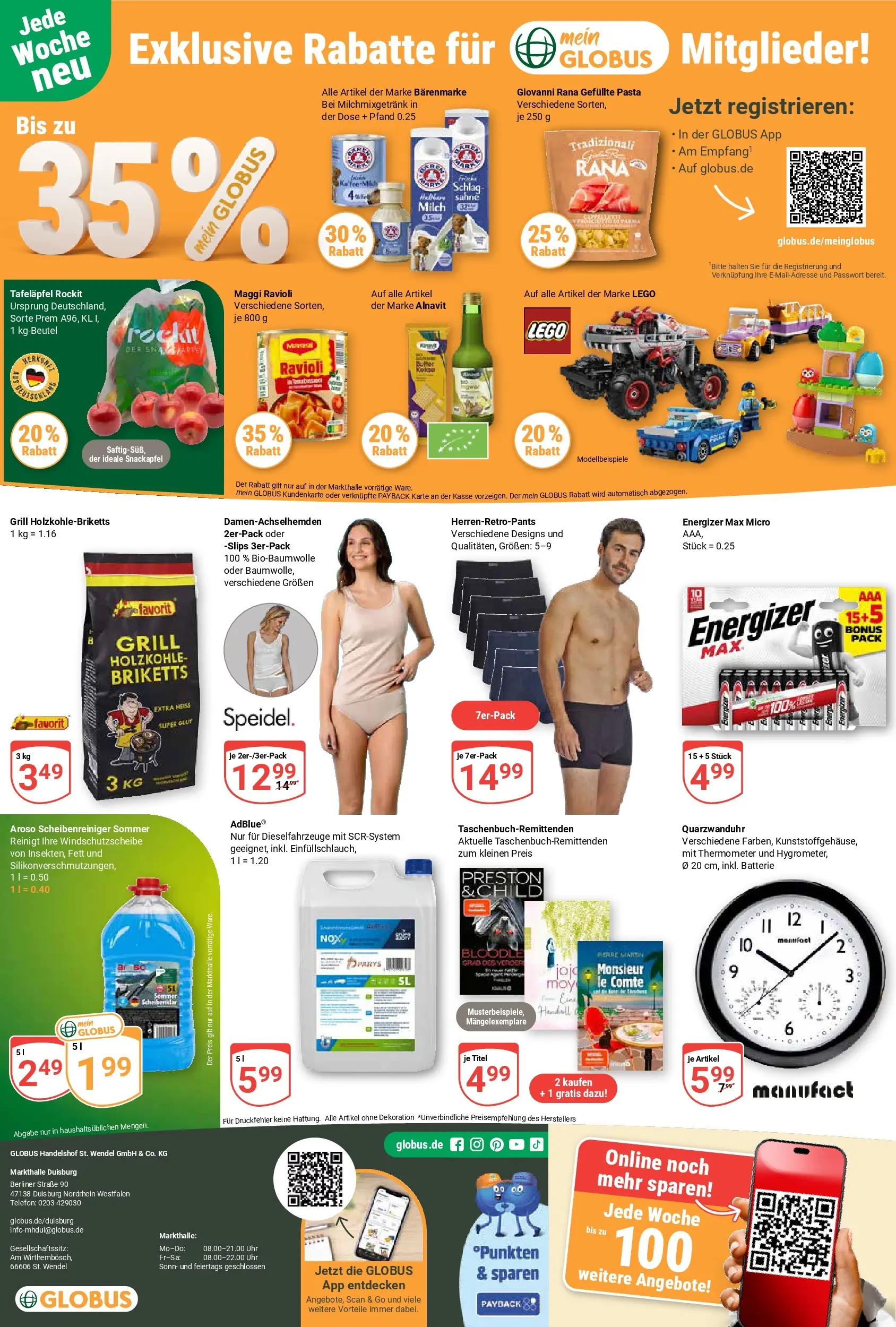 Globus Prospekt Duisburg (ab 26.05.2026) » Angebote online | Seite: 28 | Produkte: Grill, Maggi, Pasta, Uhr