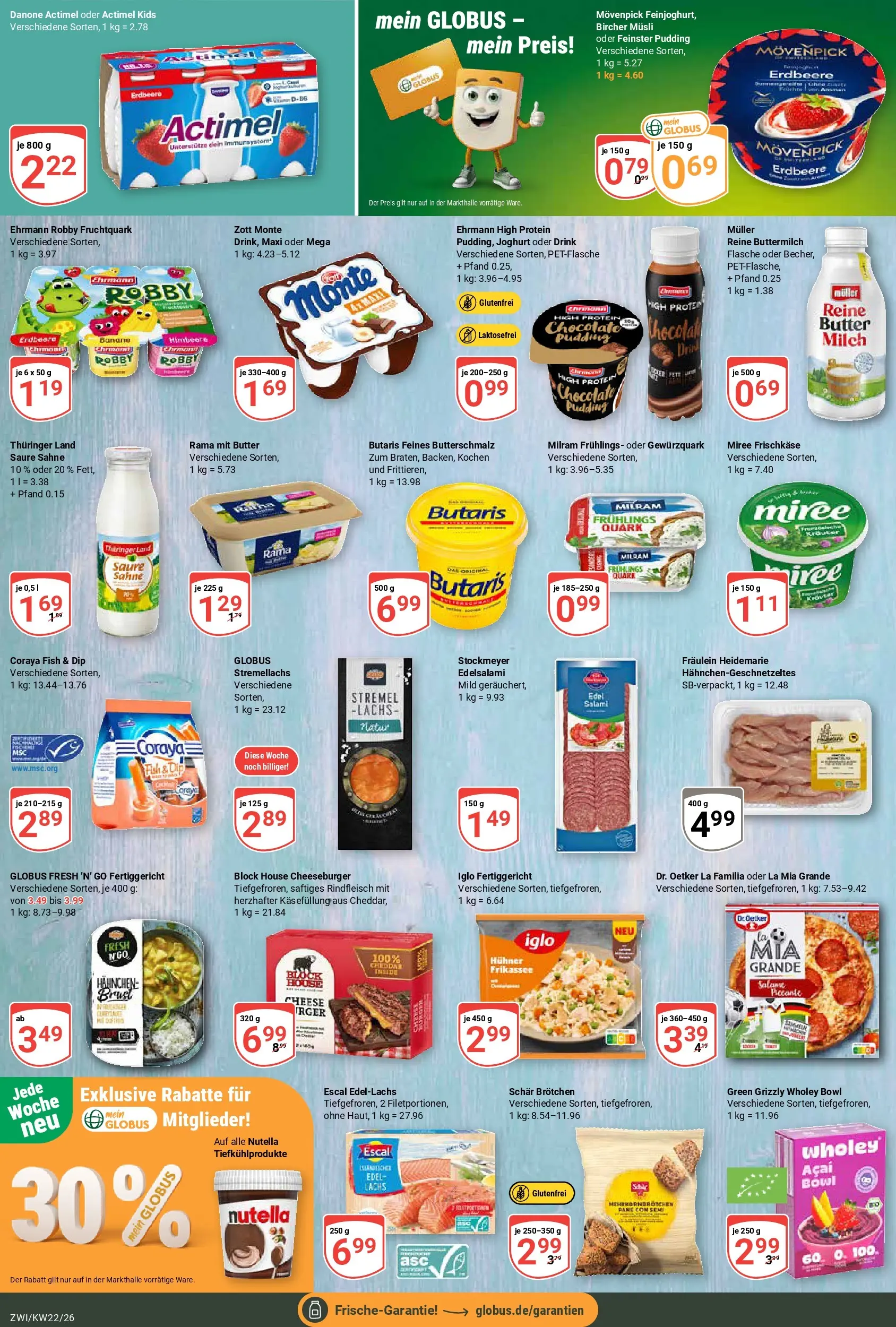 Globus Prospekt Zwickau (ab 26.05.2026) » Angebote online | Seite: 9 | Produkte: Quark, Milch, Himbeere, Frischkase