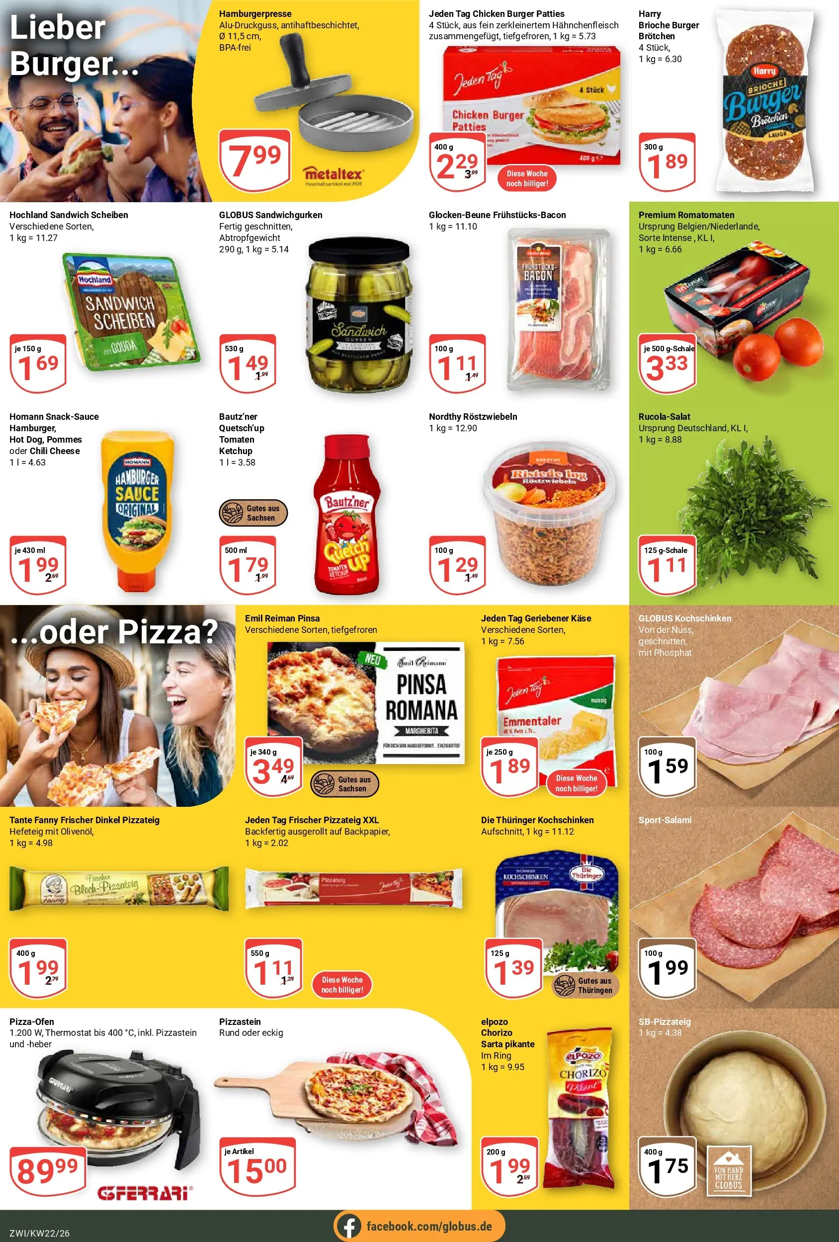 Globus Prospekt Zwickau (ab 26.05.2026) » Angebote online | Seite: 15 | Produkte: Gouda, Chili, Pizza, Ketchup