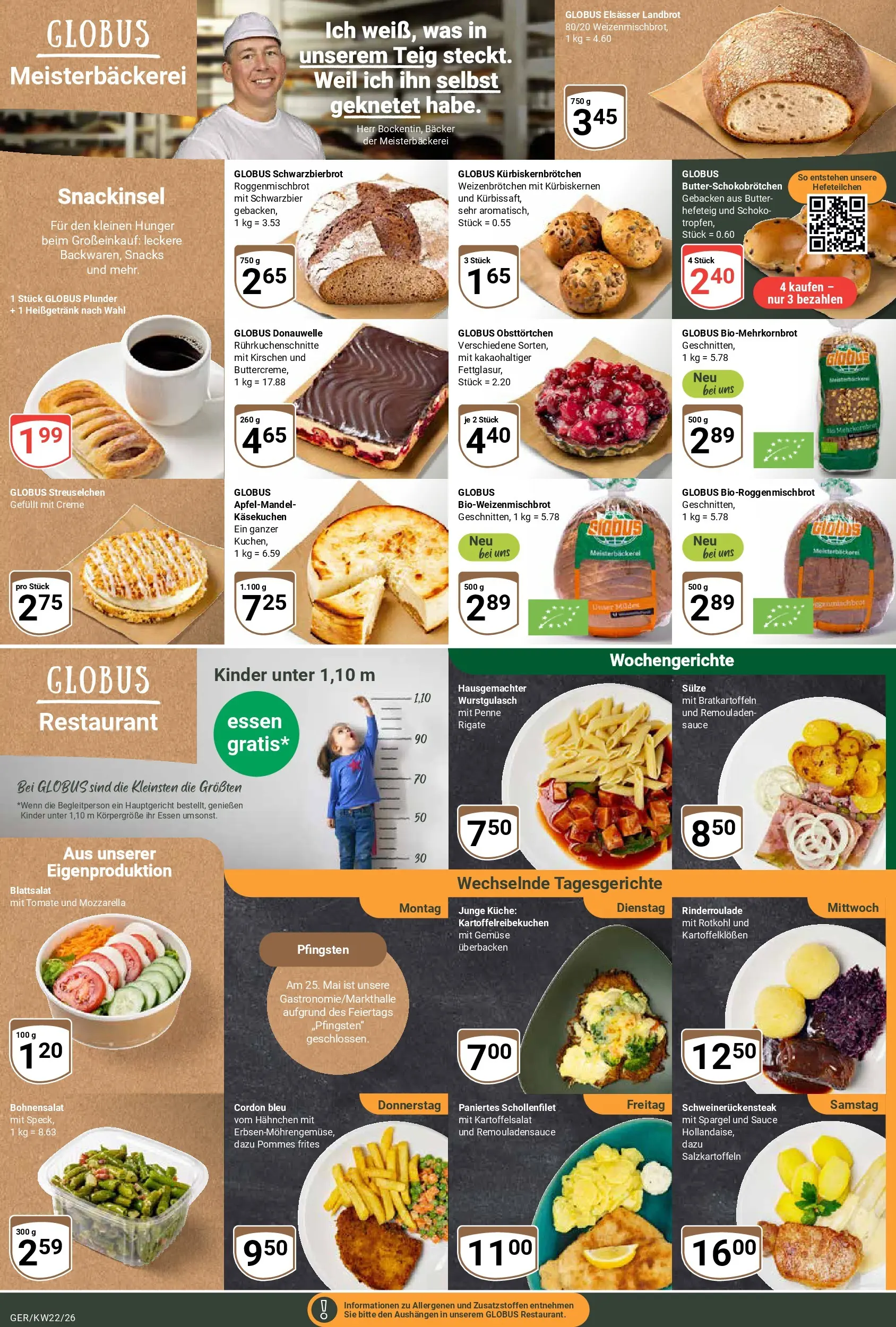 Globus Prospekt Gera (ab 26.05.2026) » Angebote online | Seite: 6 | Produkte: Hahnchen, Küche, Kirschen, Gemüse
