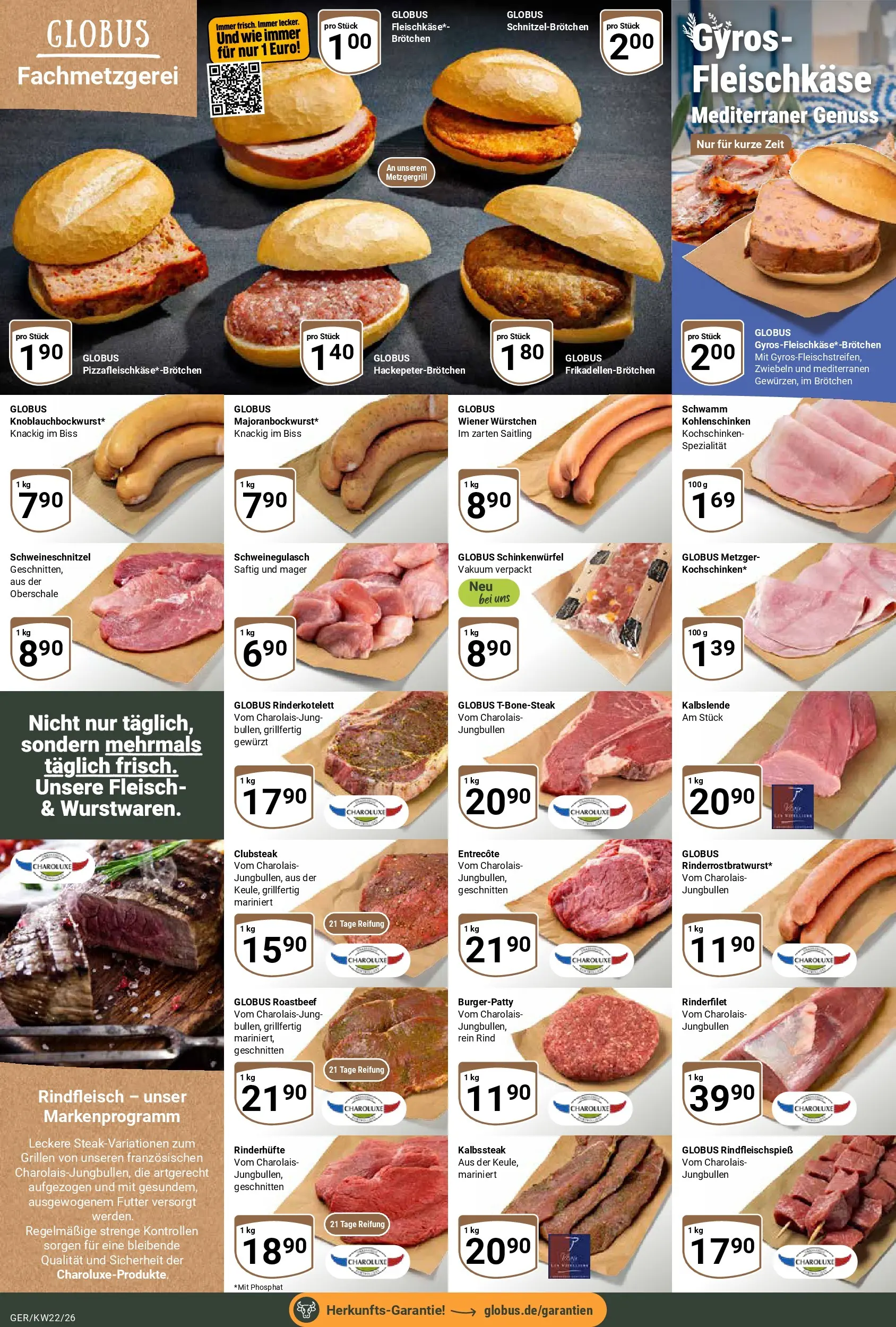 Globus Prospekt Gera (ab 26.05.2026) » Angebote online | Seite: 7 | Produkte: Schweinegulasch, Roastbeef, Zwiebeln, Rindfleisch
