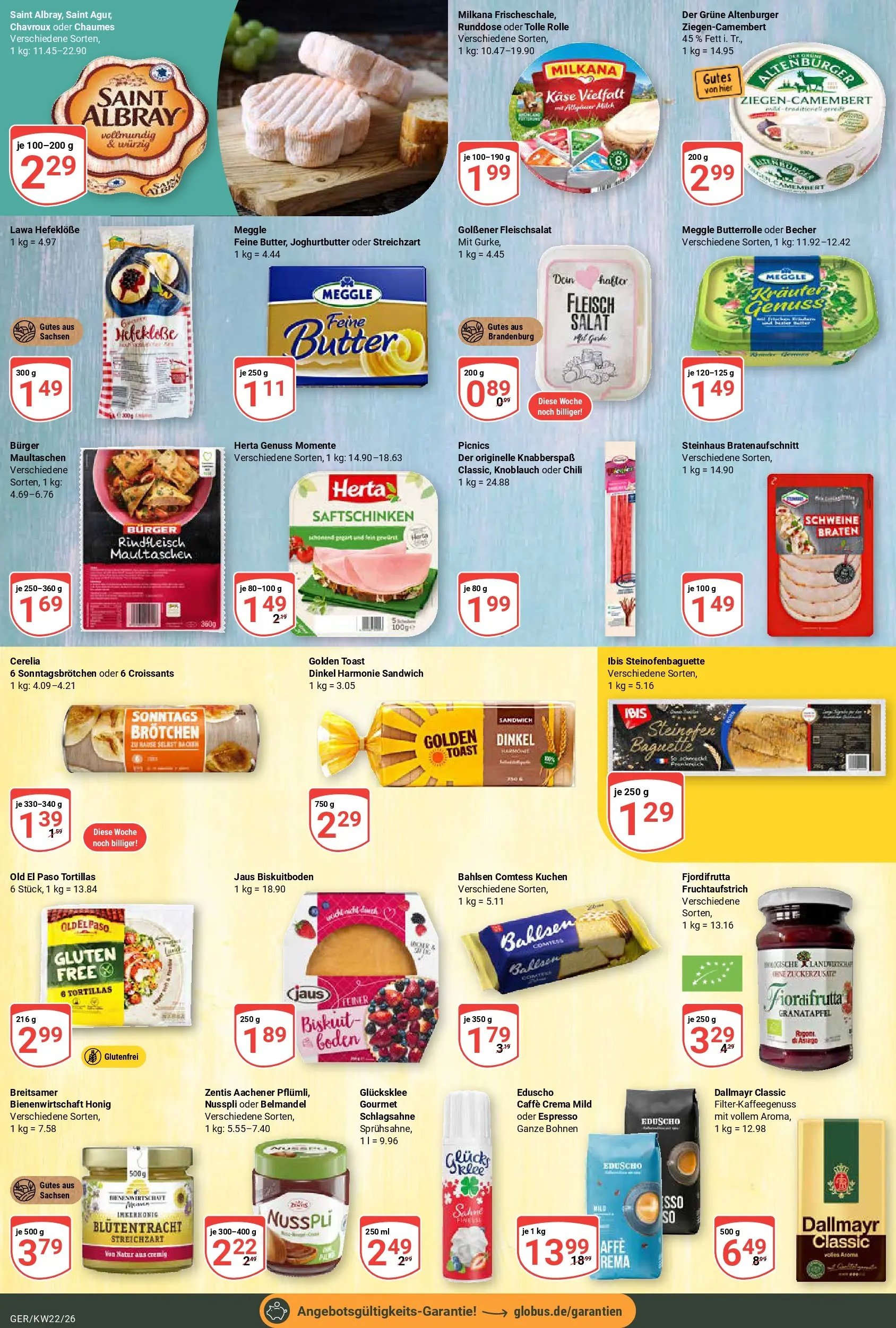 Globus Prospekt Gera (ab 26.05.2026) » Angebote online | Seite: 11 | Produkte: Granatapfel, Baguette, Dallmayr, Knoblauch