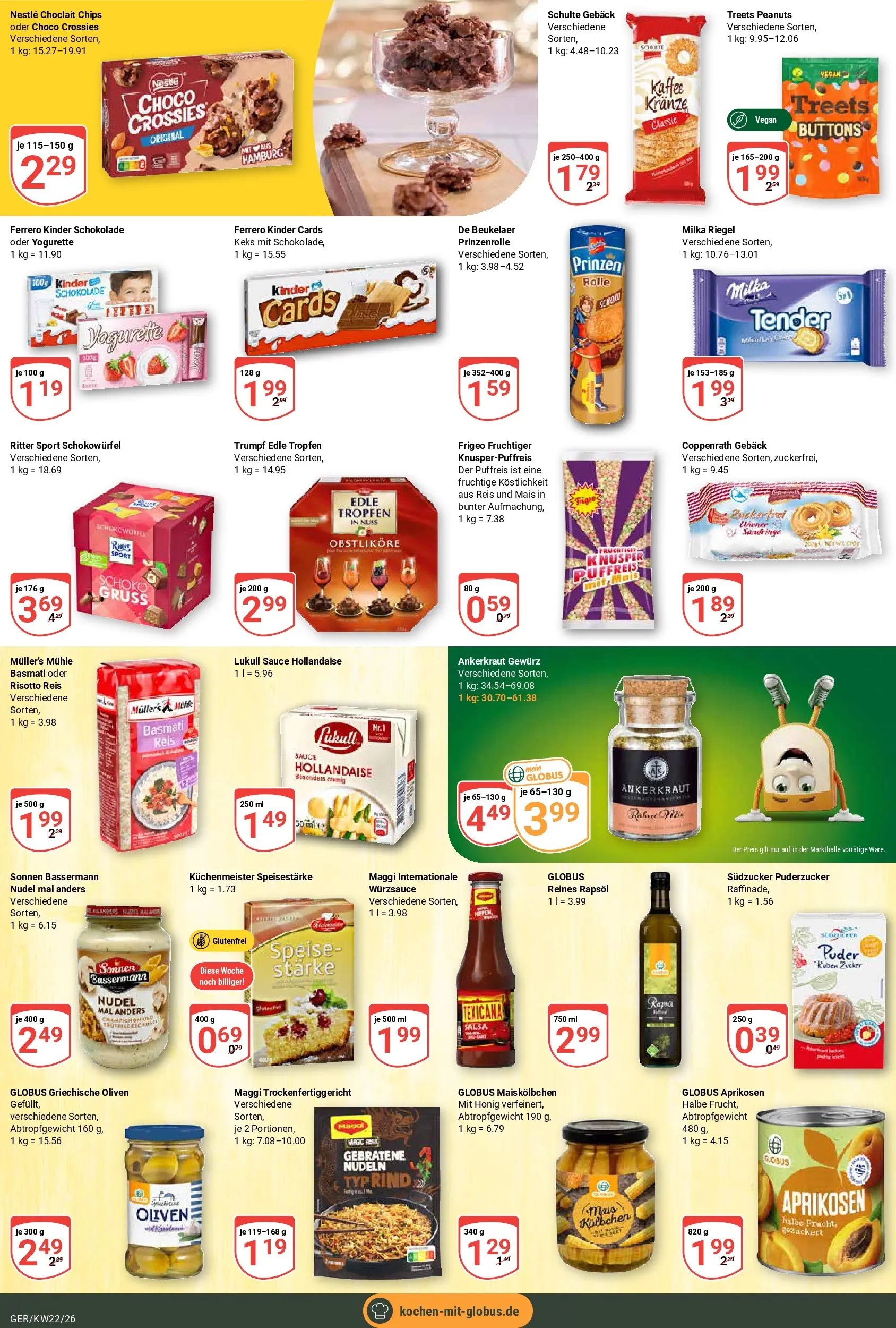 Globus Prospekt Gera (ab 26.05.2026) » Angebote online | Seite: 14 | Produkte: Maggi, Zucker, Nudeln, Chips