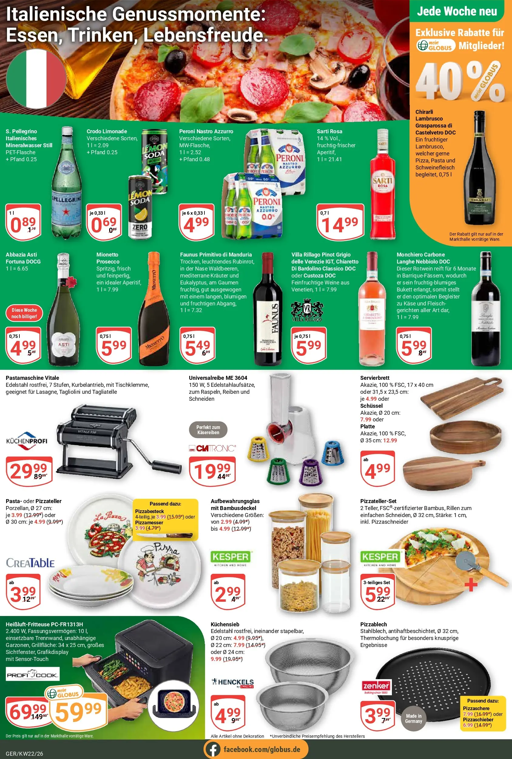 Globus Prospekt Gera (ab 26.05.2026) » Angebote online | Seite: 21 | Produkte: Mineralwasser, Pizza, Schweinefleisch, Fleisch