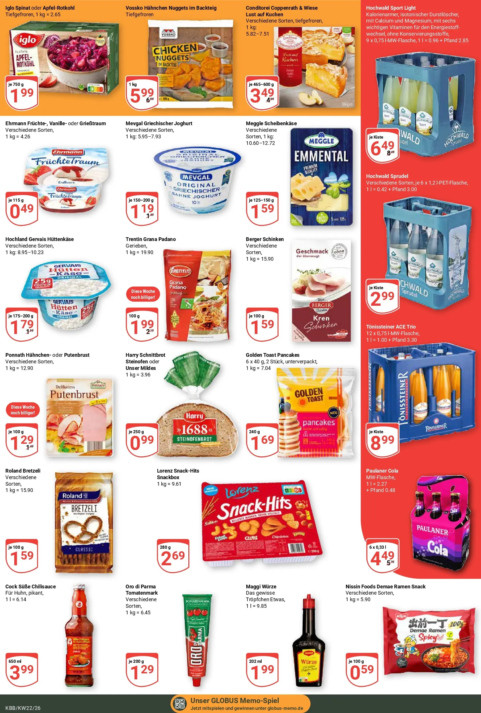 Globus Prospekt Koblenz-Bubenheim (ab 26.05.2026) » Angebote online | Seite: 3 | Produkte: Rotkohl, Joghurt, Iglo, Sahne
