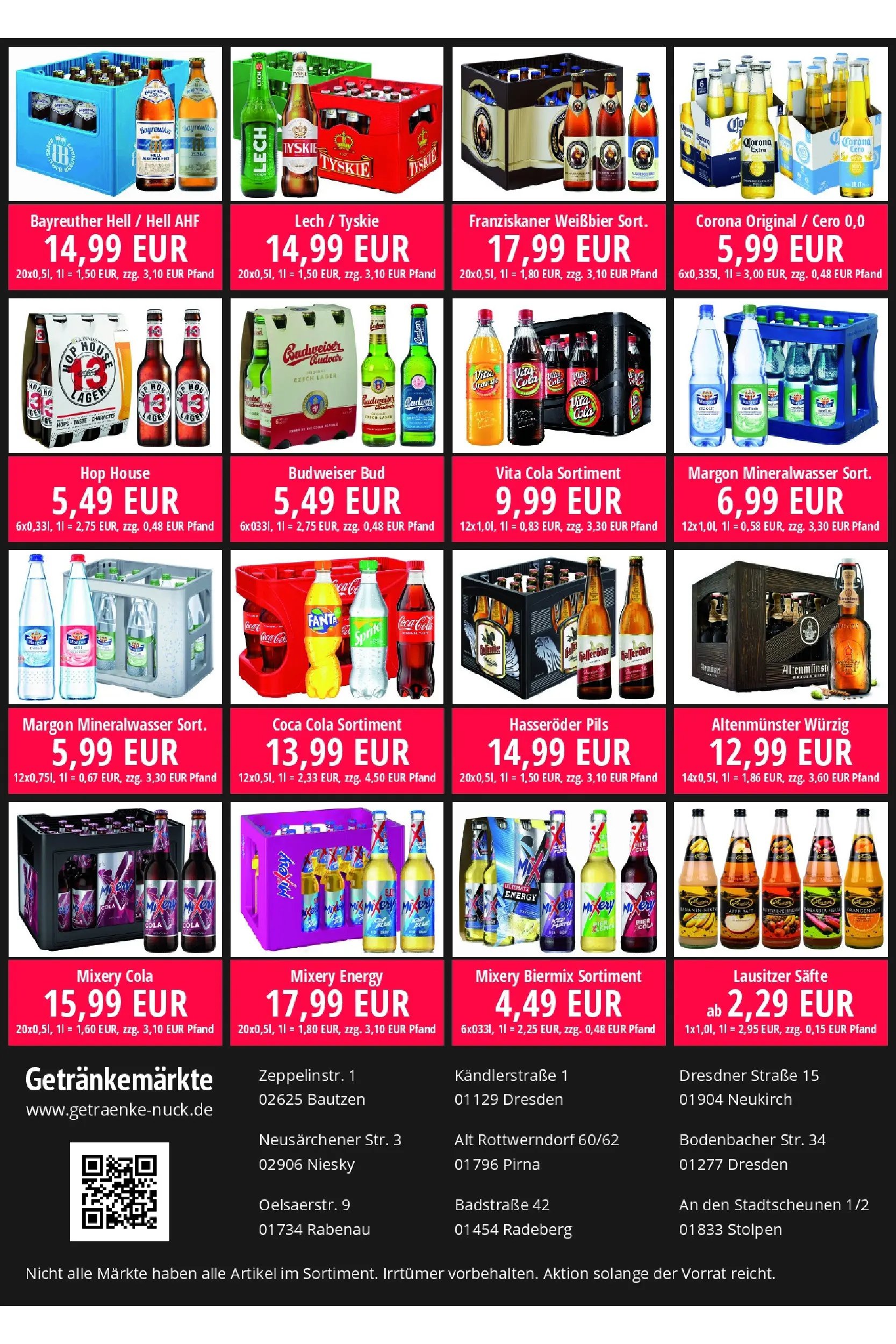 Angebote - nuck Getränke: Getränkeangebote (ab 24.05.2026) zum Blättern | Seite: 2 | Produkte: Tyskie, Mineralwasser, Mixery, Hasseröder