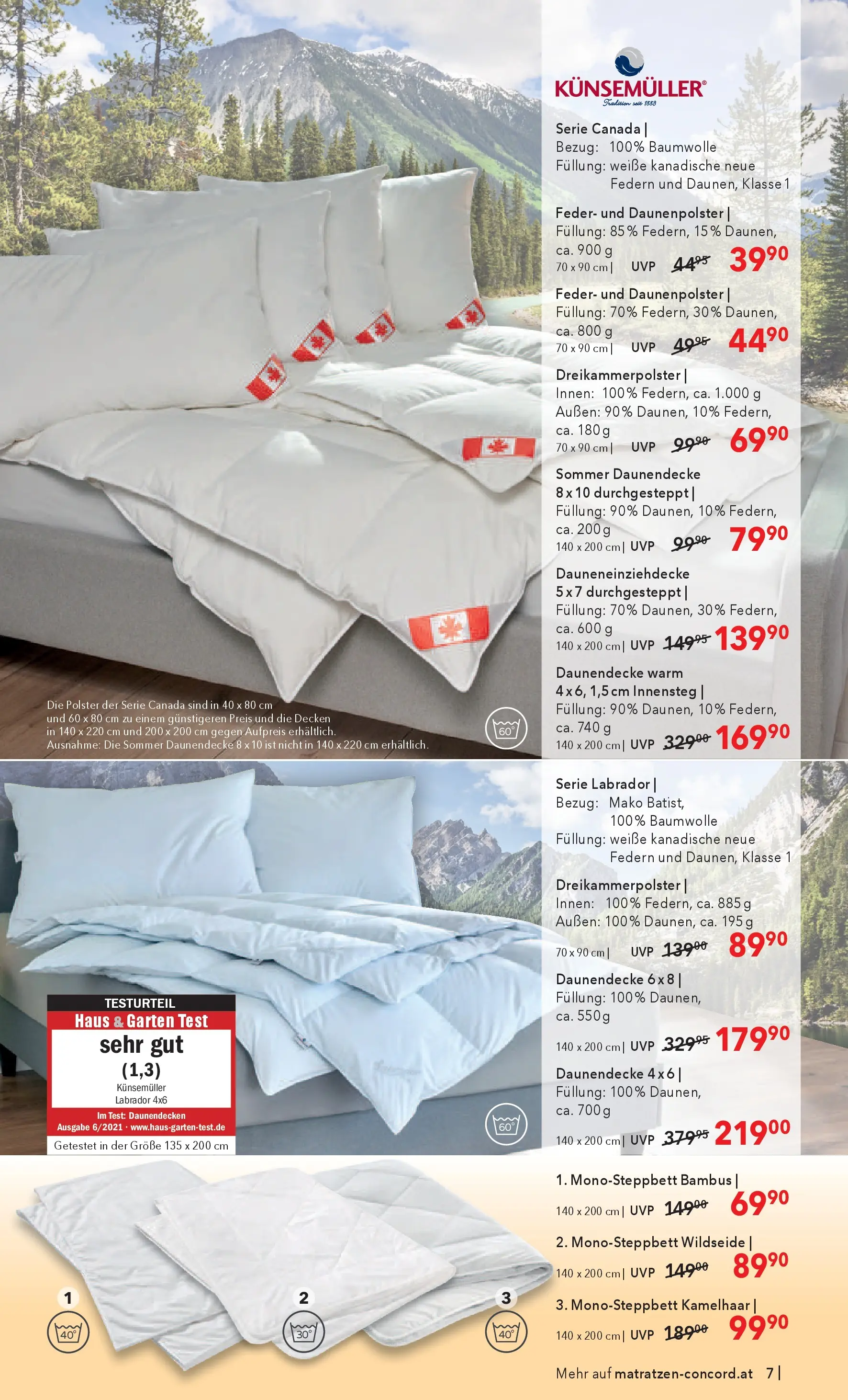 Matratzen Concord Linz von 27.05.2026 - Aktuelle Angebote | Seite: 7