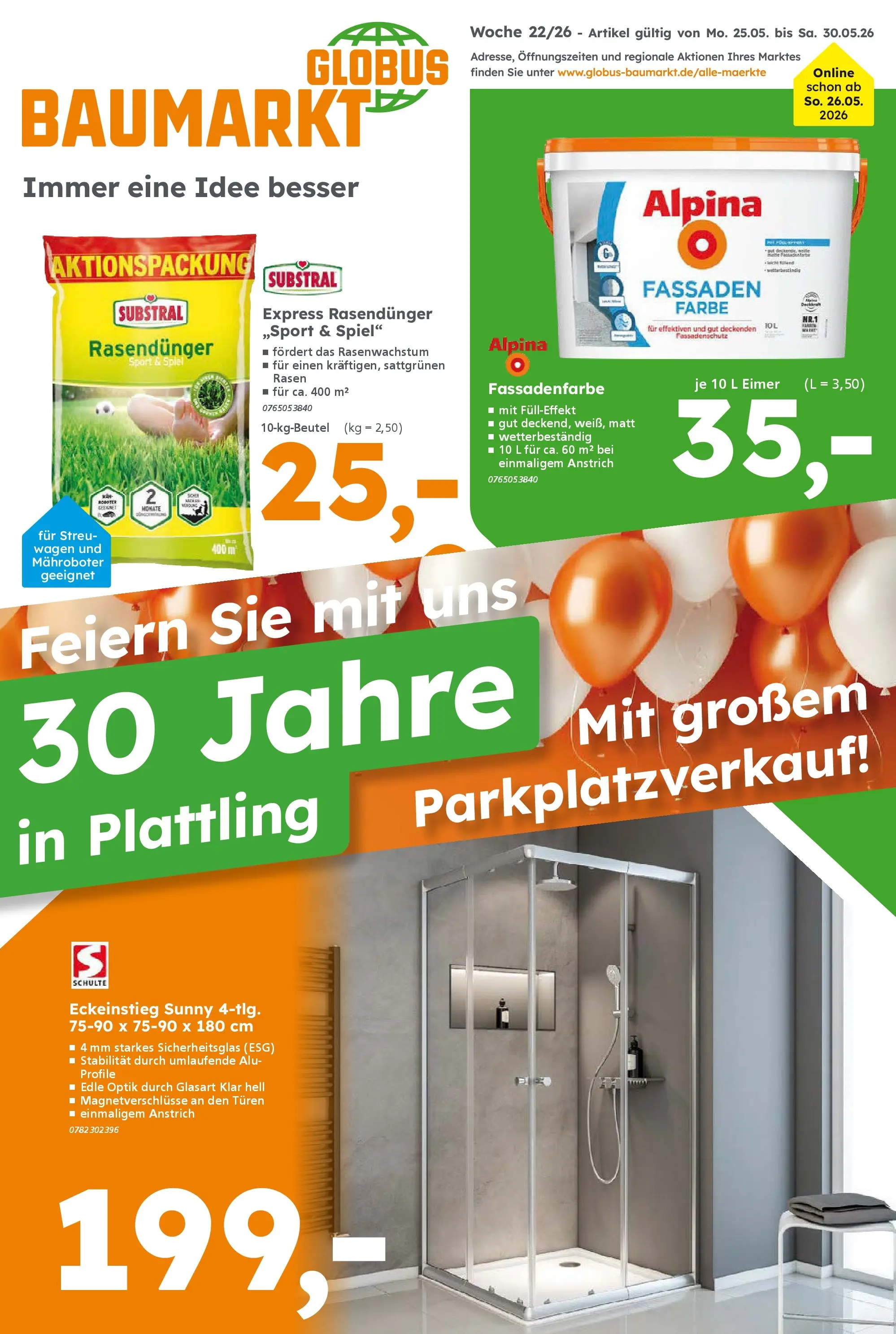 Globus Baumarkt Prospekt Plattling (ab 25.05.2026) zum Blättern | Seite: 1 | Produkte: Spiel