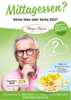 Angebote - Meyer Menü: Mittagszeit ab 10.05.2026 gültig