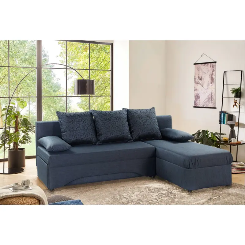 Ecksofa mit Bettfunktion und Bettkasten