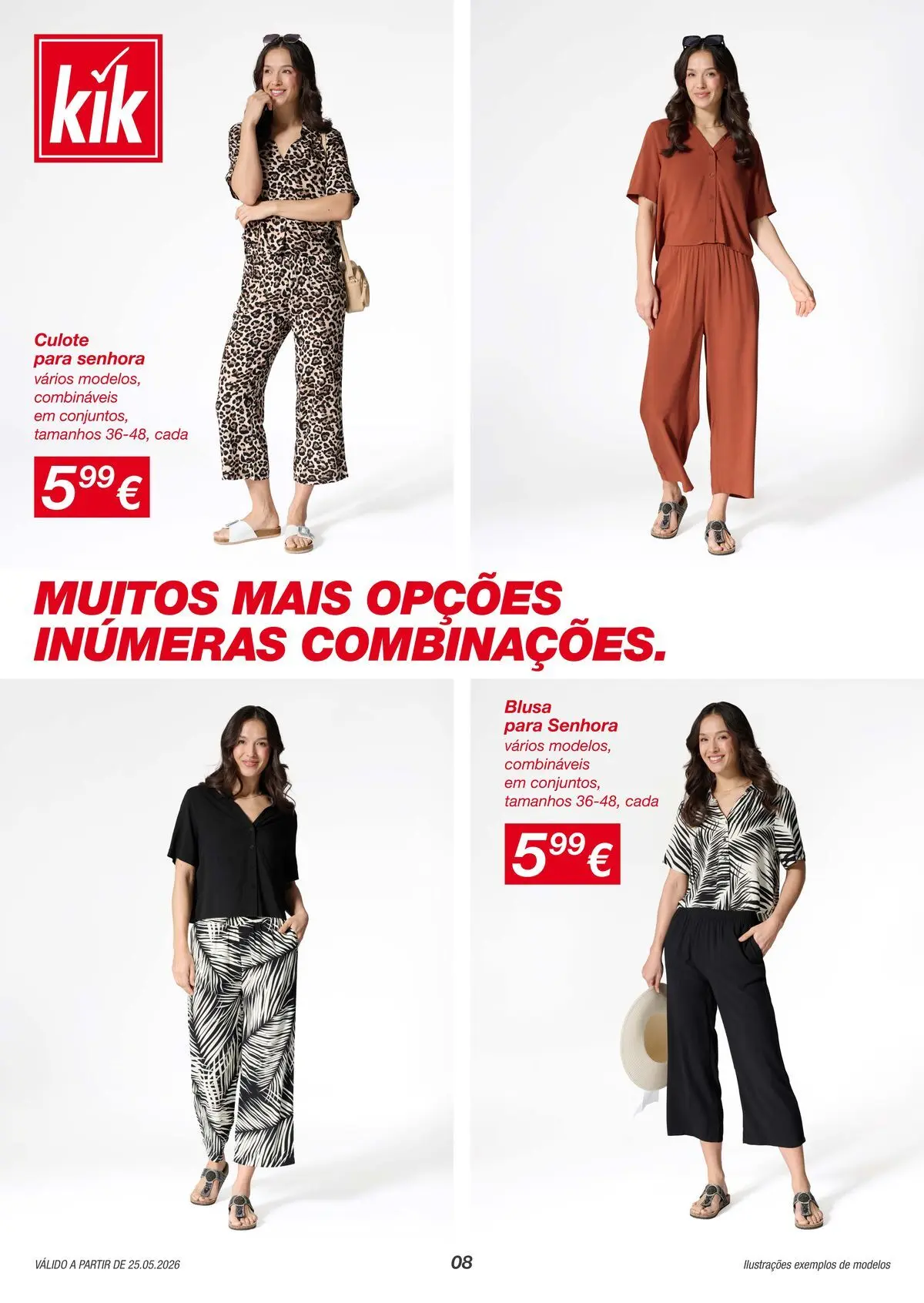 KIK - Mais verões mais momentos juntos » de 25/05/2026 - 31/05/2026 | Página: 8 | Produtos: Blusa