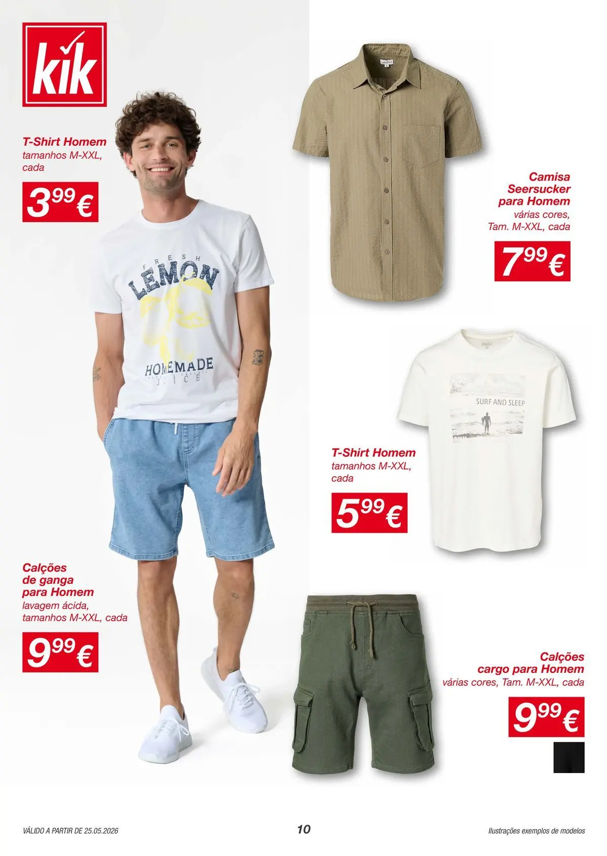 KIK - Mais verões mais momentos juntos » de 25/05/2026 - 31/05/2026 | Página: 10 | Produtos: Calções, Camisa