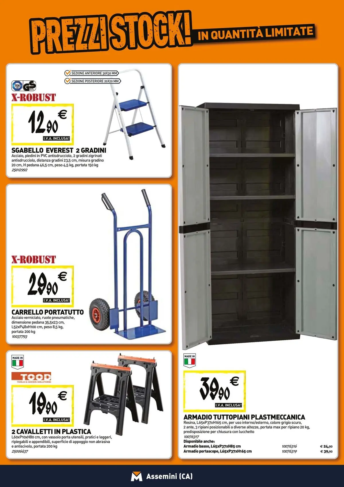 Nuovo TECNOMAT - Straordinari prezzi stock! dal 27/05/2026 > offerte anteprima 🛍️ | Pagina: 16 | Prodotti: Ripiano, Sgabello, Vassoio, Armadio