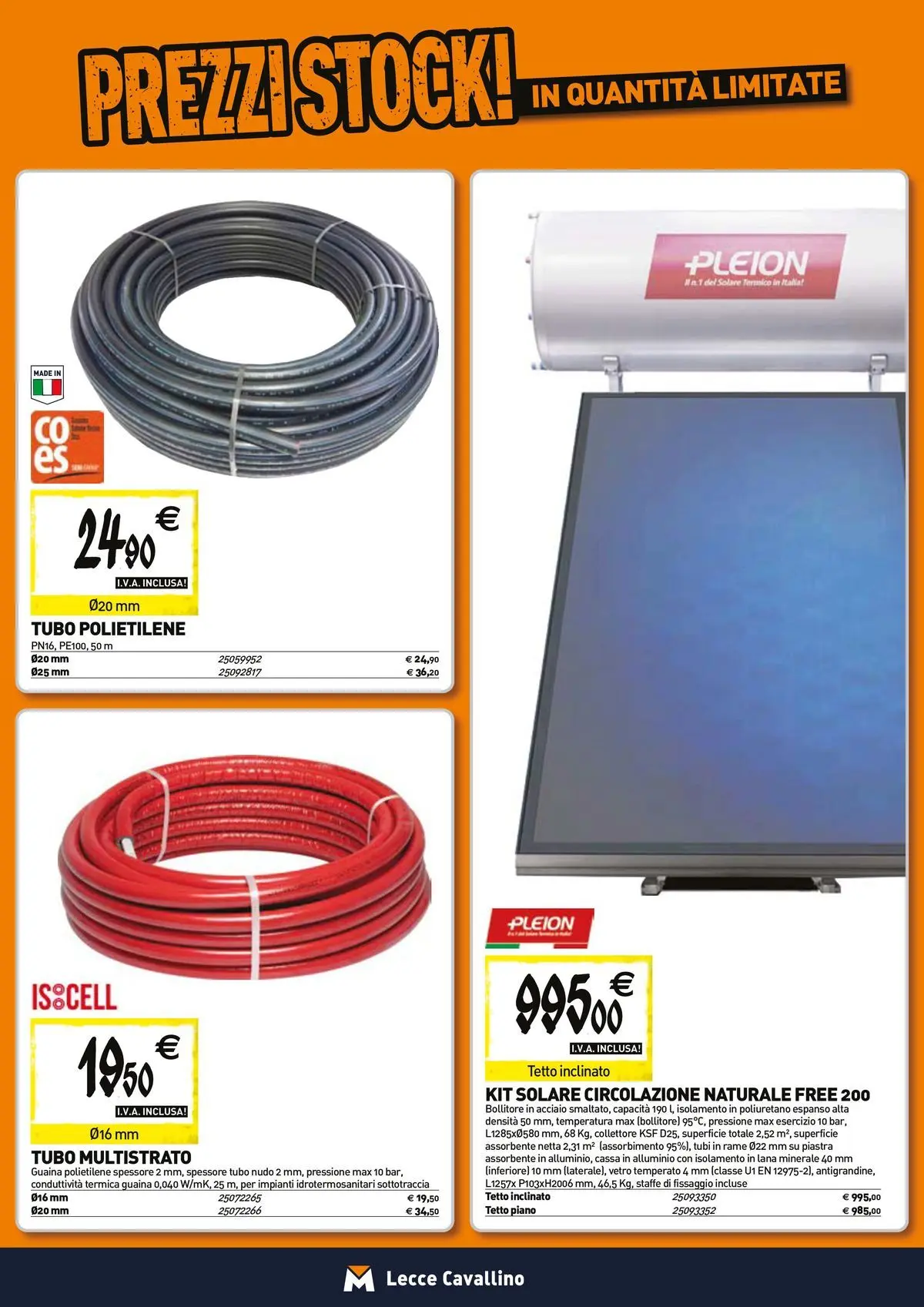 Nuovo TECNOMAT - Straordinari prezzi stock! dal 27/05/2026 > offerte anteprima 🛍️ | Pagina: 8 | Prodotti: Tubo, Alluminio, Bollitore