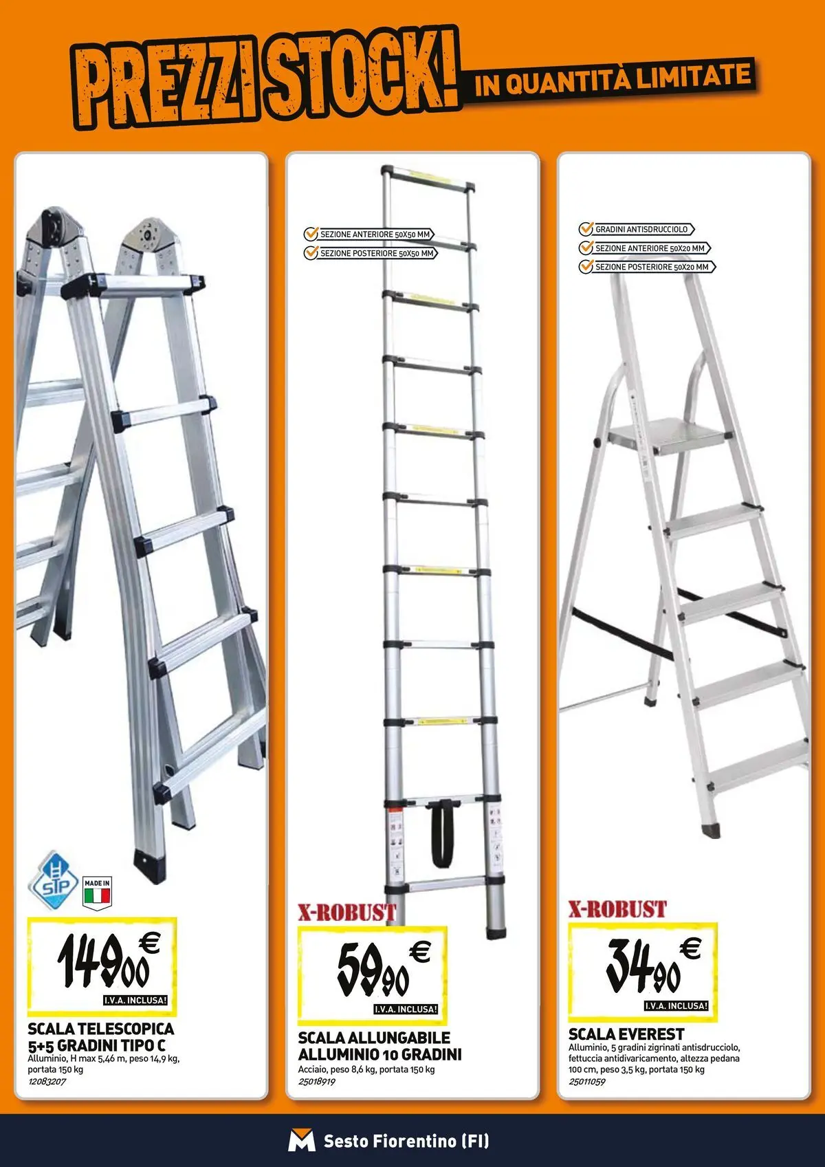 Nuovo TECNOMAT - Straordinari prezzi stock! dal 27/05/2026 > offerte anteprima 🛍️ | Pagina: 14 | Prodotti: Scala, Alluminio