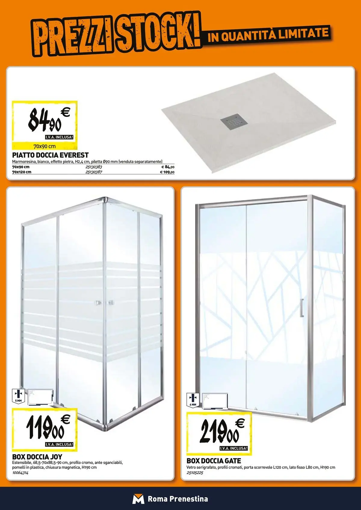 Nuovo TECNOMAT - Straordinari prezzi stock! dal 27/05/2026 > offerte anteprima 🛍️ | Pagina: 2 | Prodotti: Box doccia, Piatto, Doccia