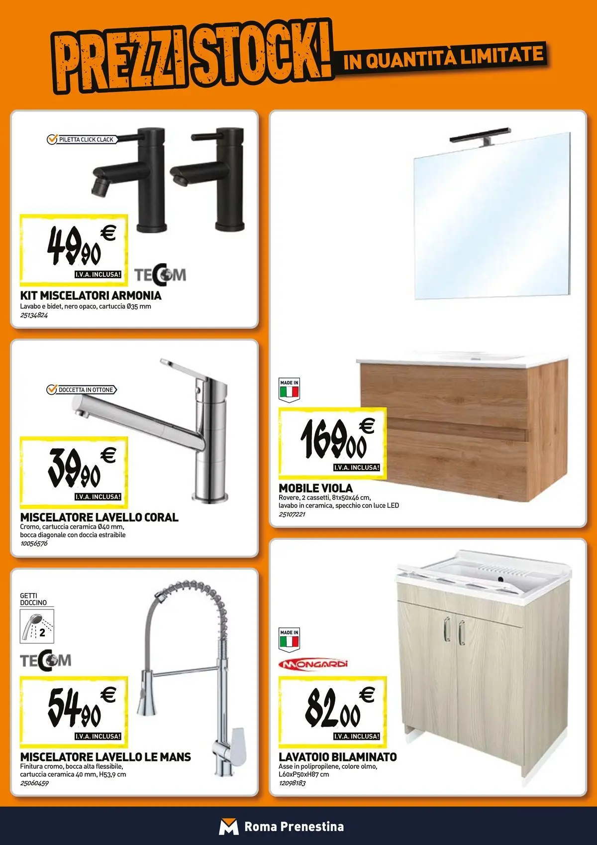 Nuovo TECNOMAT - Straordinari prezzi stock! dal 27/05/2026 > offerte anteprima 🛍️ | Pagina: 5 | Prodotti: Mobile, Miscelatore, Doccia, Specchio
