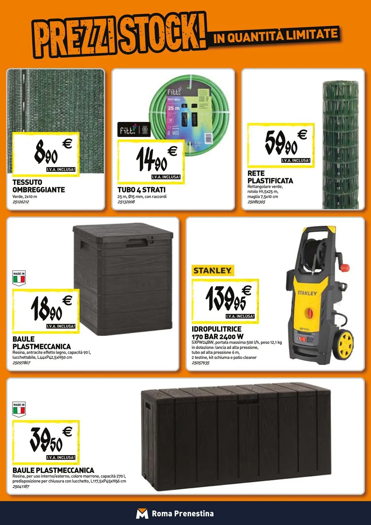 Nuovo TECNOMAT - Straordinari prezzi stock! dal 27/05/2026 > offerte anteprima 🛍️ | Pagina: 17 | Prodotti: Tubo, Idropulitrice, Baule