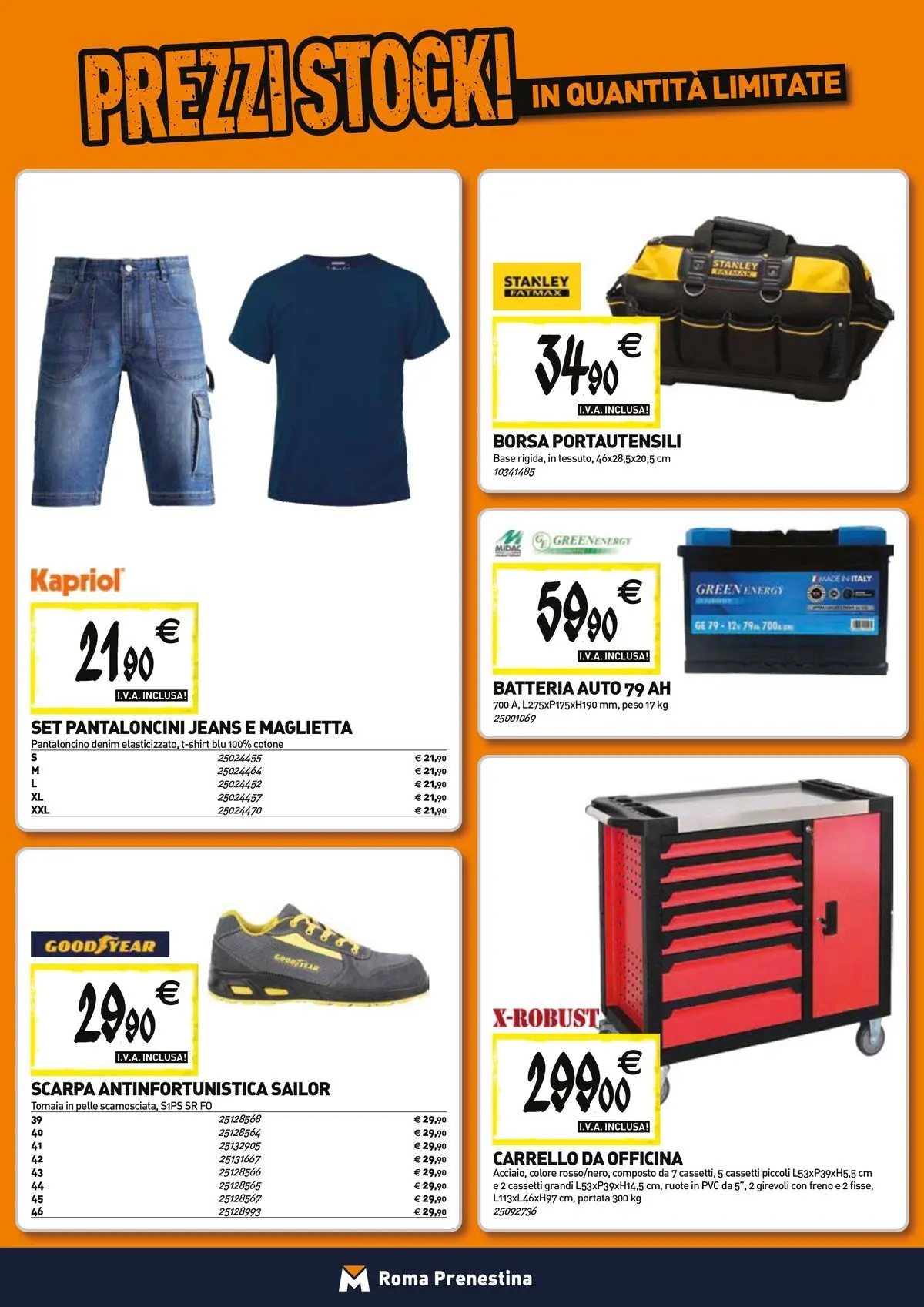 Nuovo TECNOMAT - Straordinari prezzi stock! dal 27/05/2026 > offerte anteprima 🛍️ | Pagina: 19 | Prodotti: Pantaloncini, Jeans, Maglietta, Borsa