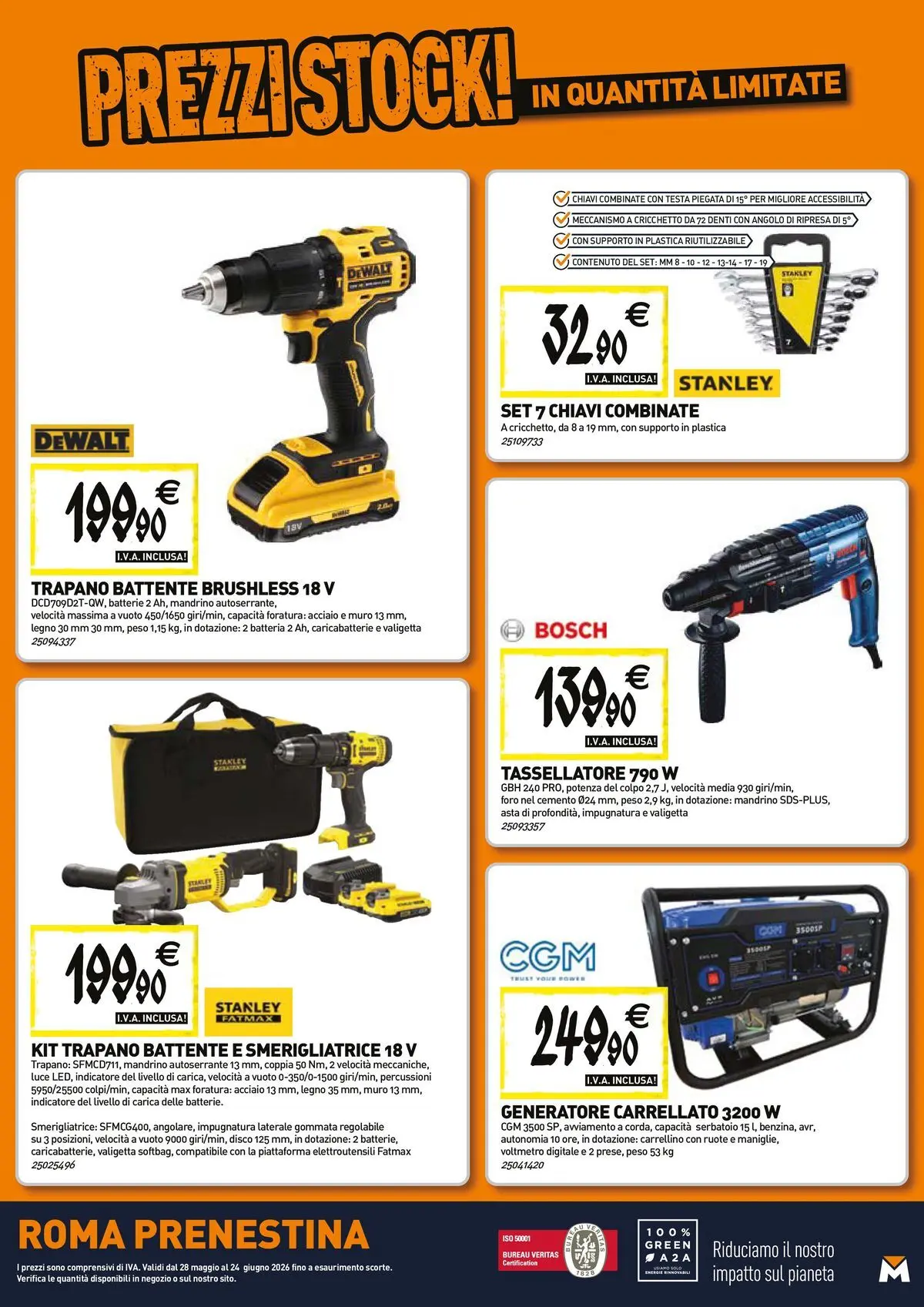 Nuovo TECNOMAT - Straordinari prezzi stock! dal 27/05/2026 > offerte anteprima 🛍️ | Pagina: 20 | Prodotti: Disco, Valigetta, Batteria, Caricabatterie