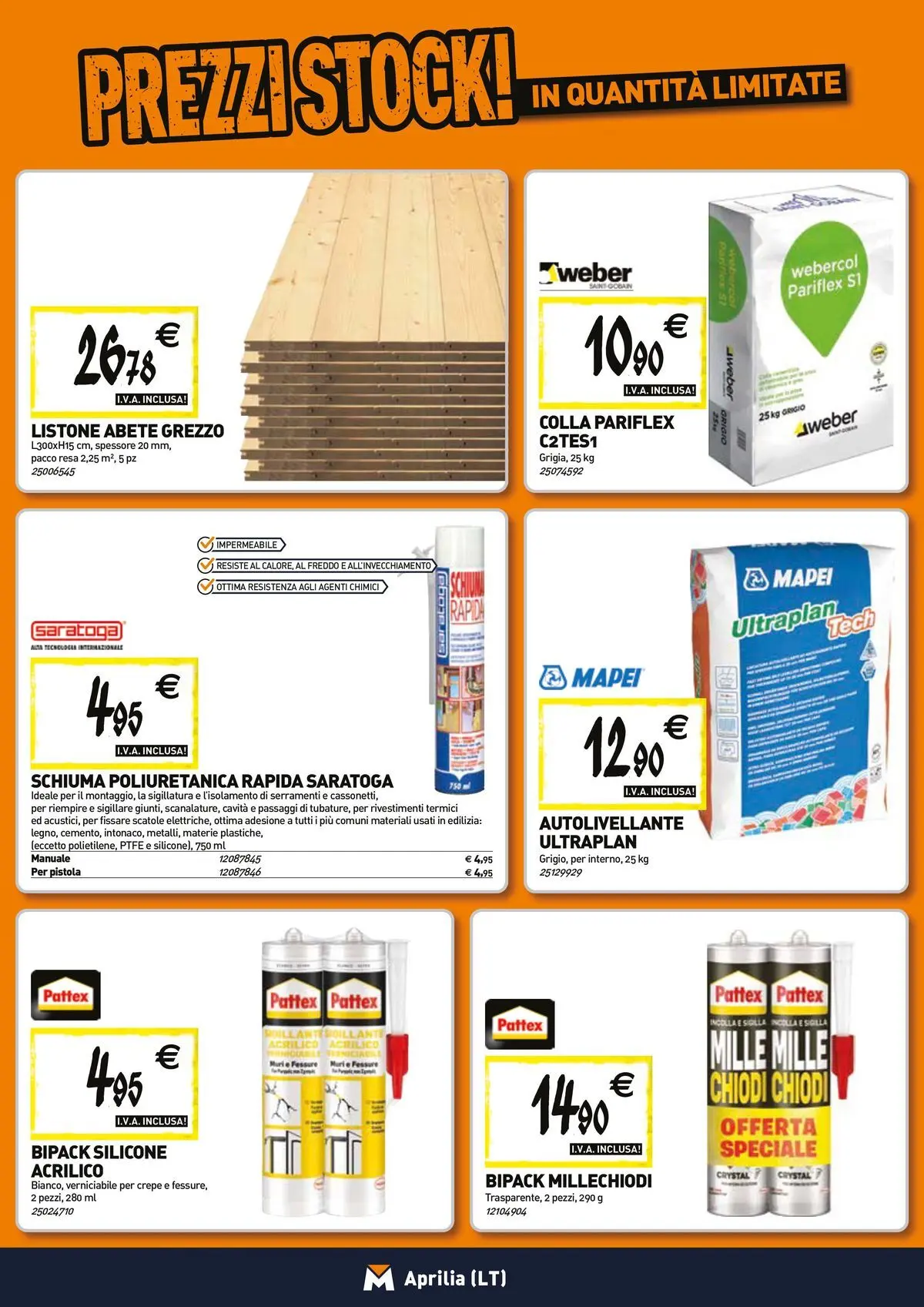 Nuovo TECNOMAT - Straordinari prezzi stock! dal 27/05/2026 > offerte anteprima 🛍️ | Pagina: 12 | Prodotti: Colla, Chiodi, Silicone
