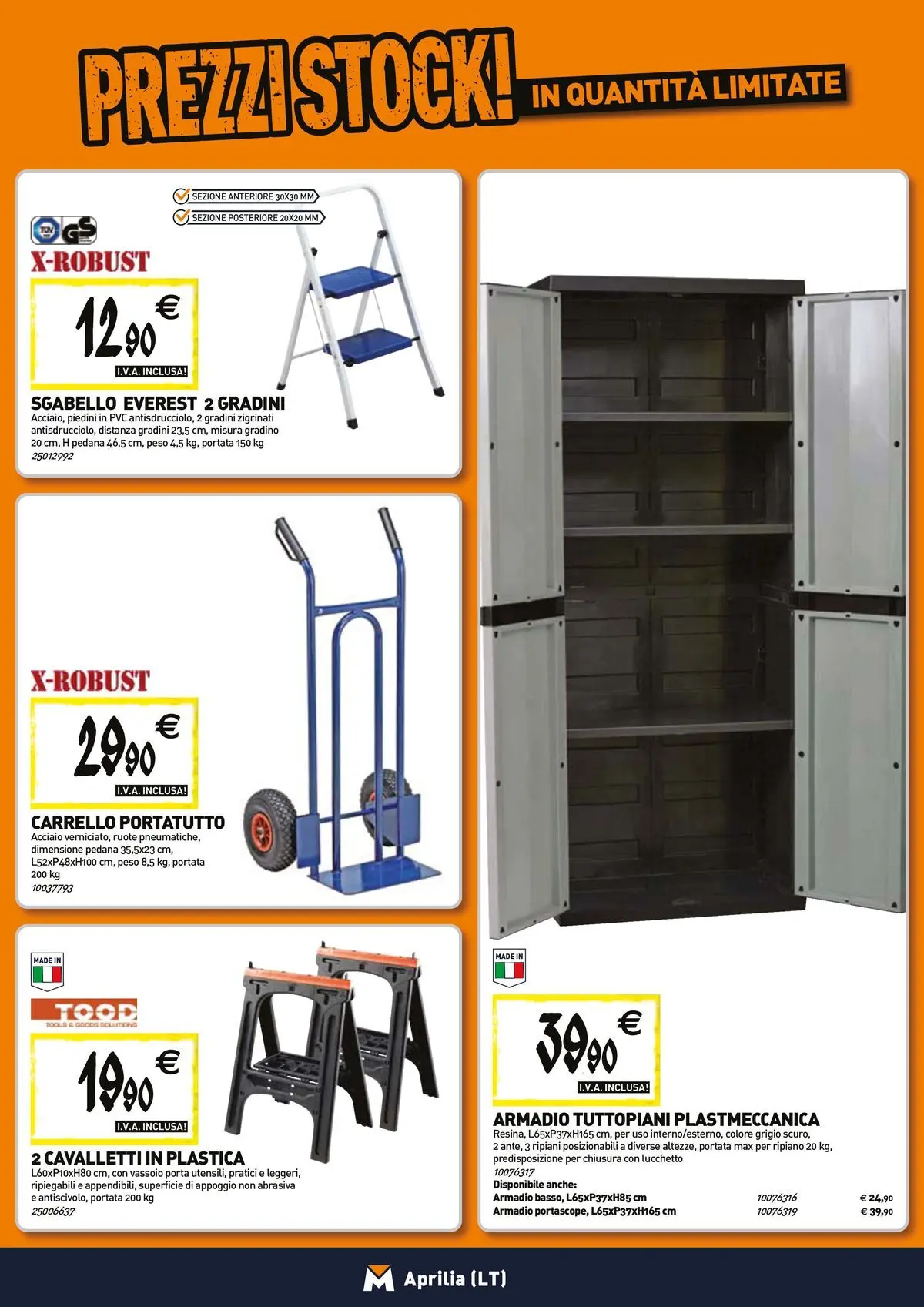 Nuovo TECNOMAT - Straordinari prezzi stock! dal 27/05/2026 > offerte anteprima 🛍️ | Pagina: 15 | Prodotti: Ripiano, Carrello, Vassoio, Armadio
