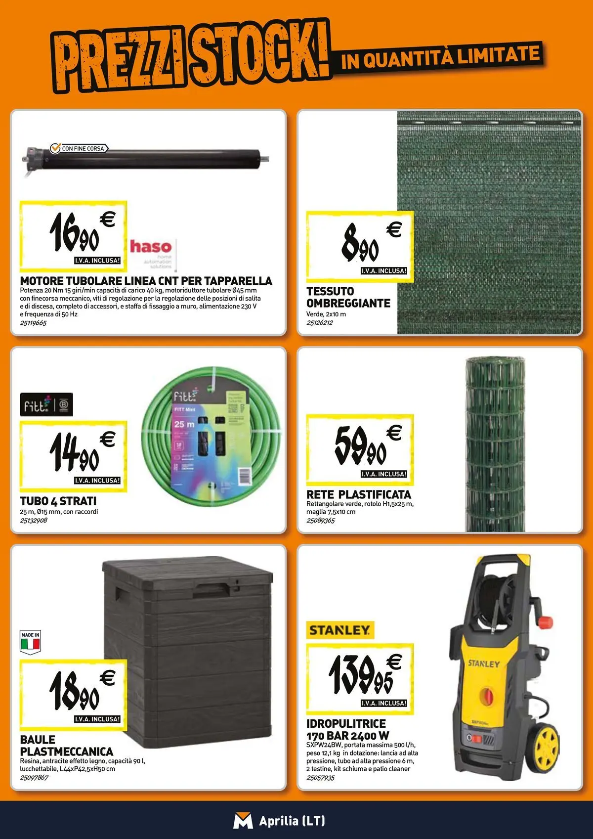 Nuovo TECNOMAT - Straordinari prezzi stock! dal 27/05/2026 > offerte anteprima 🛍️ | Pagina: 17 | Prodotti: Tubo, Idropulitrice, Baule