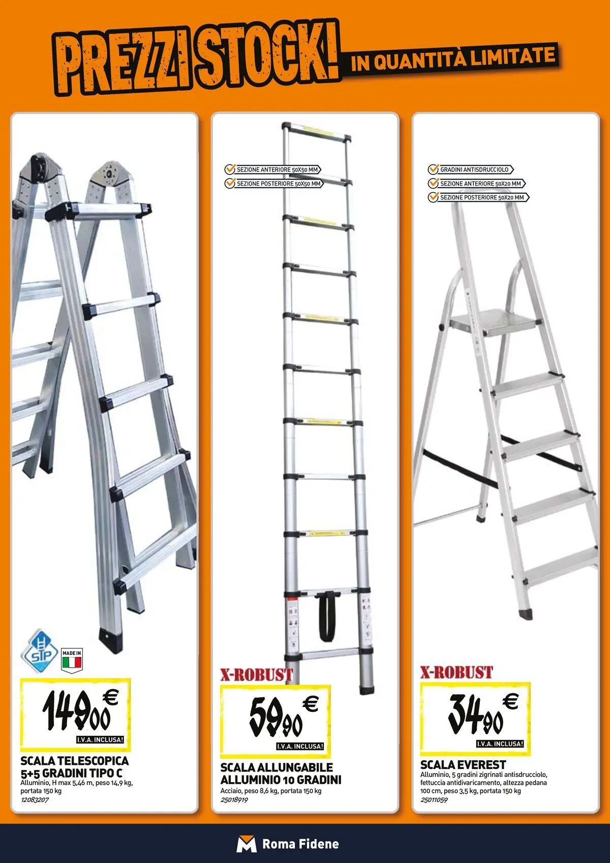 Nuovo TECNOMAT - Straordinari prezzi stock! dal 27/05/2026 > offerte anteprima 🛍️ | Pagina: 14 | Prodotti: Scala, Alluminio