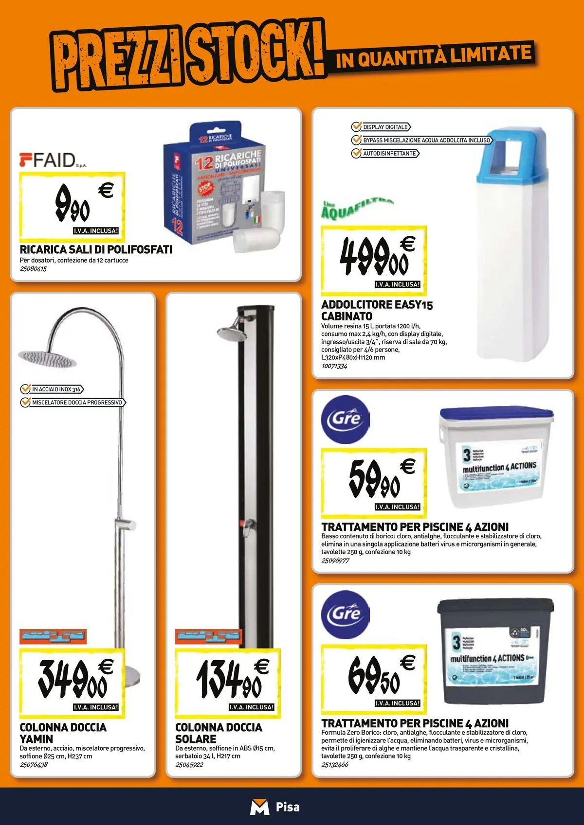 Nuovo TECNOMAT - Straordinari prezzi stock! dal 27/05/2026 > offerte anteprima 🛍️ | Pagina: 7 | Prodotti: Acqua, Sale, Miscelatore, Doccia