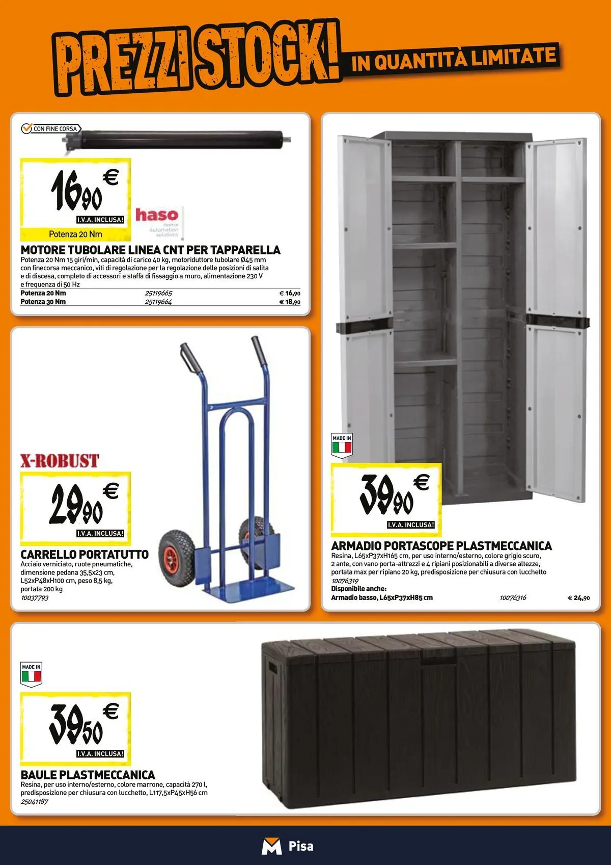 Nuovo TECNOMAT - Straordinari prezzi stock! dal 27/05/2026 > offerte anteprima 🛍️ | Pagina: 15 | Prodotti: Ripiano, Carrello, Baule, Armadio