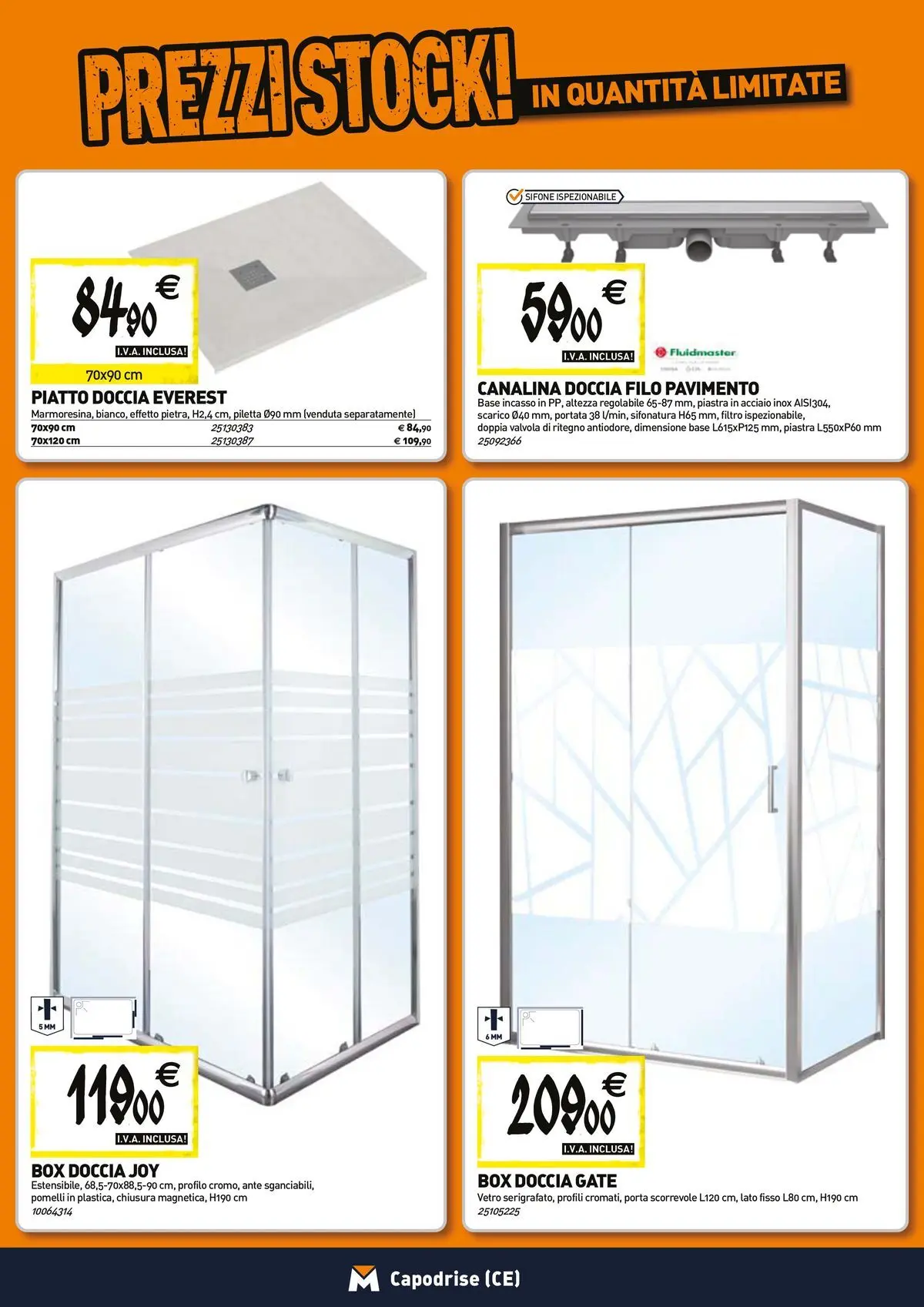 Nuovo TECNOMAT - Straordinari prezzi stock! dal 27/05/2026 > offerte anteprima 🛍️ | Pagina: 2 | Prodotti: Pavimento, Box doccia, Piatto, Doccia