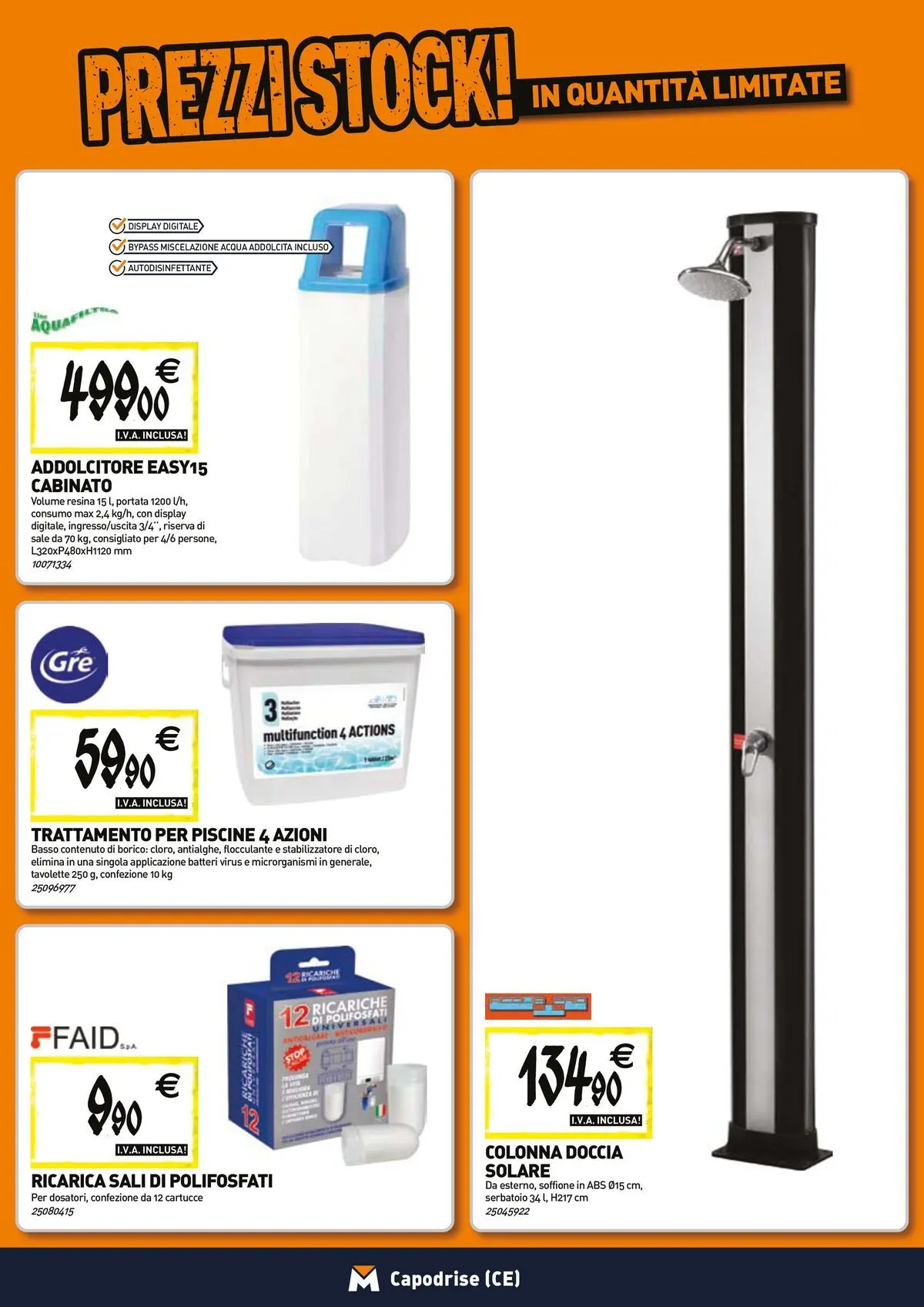 Nuovo TECNOMAT - Straordinari prezzi stock! dal 27/05/2026 > offerte anteprima 🛍️ | Pagina: 7 | Prodotti: Acqua, Sale, Doccia