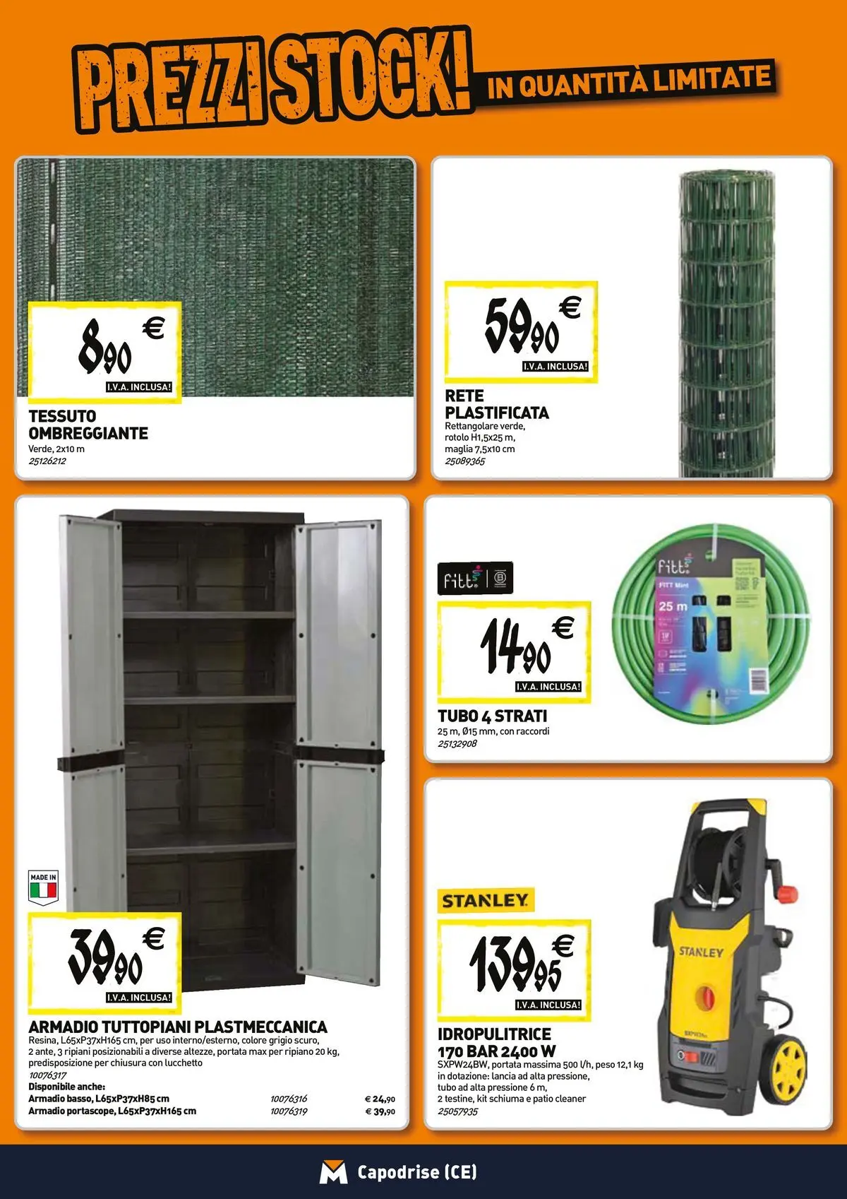 Nuovo TECNOMAT - Straordinari prezzi stock! dal 27/05/2026 > offerte anteprima 🛍️ | Pagina: 16 | Prodotti: Ripiano, Tubo, Idropulitrice, Armadio