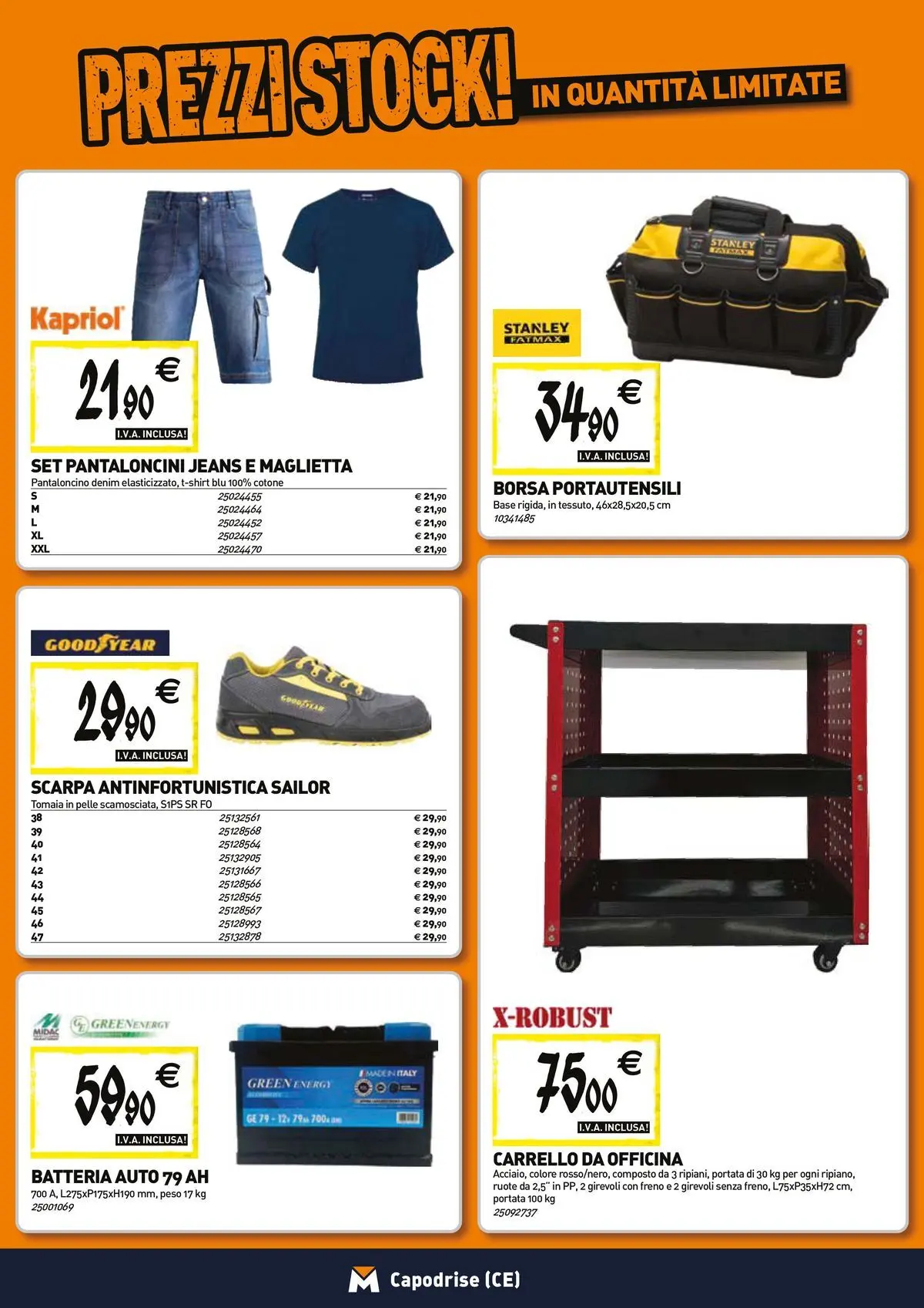 Nuovo TECNOMAT - Straordinari prezzi stock! dal 27/05/2026 > offerte anteprima 🛍️ | Pagina: 18 | Prodotti: Pantaloncini, Jeans, Carrello, Maglietta