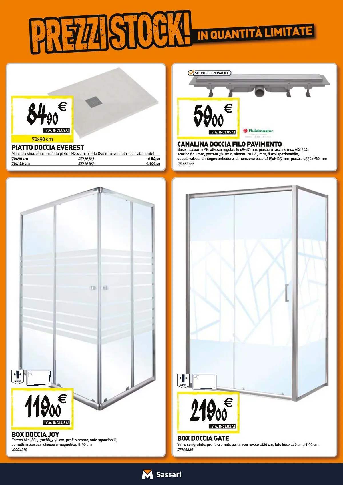 Nuovo TECNOMAT - Straordinari prezzi stock! dal 27/05/2026 > offerte anteprima 🛍️ | Pagina: 2 | Prodotti: Pavimento, Box doccia, Piatto, Doccia