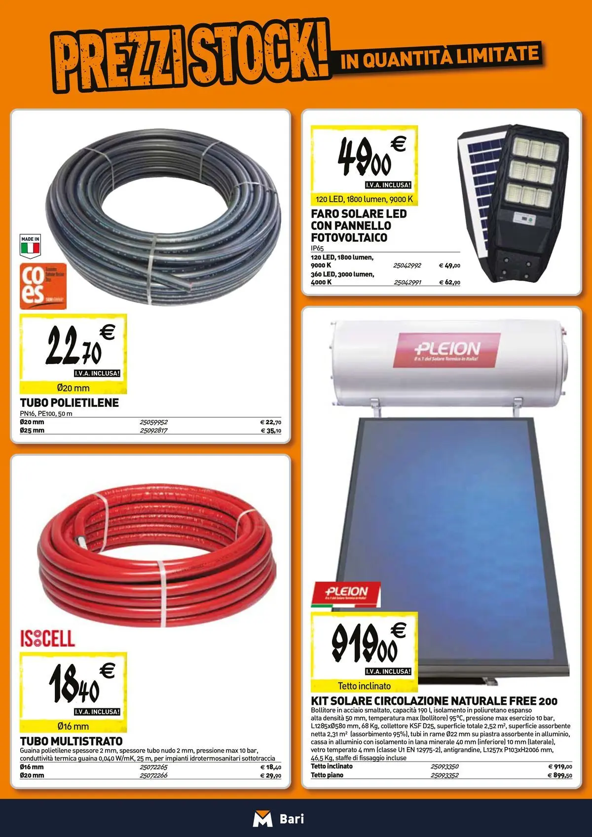 Nuovo TECNOMAT - Straordinari prezzi stock! dal 27/05/2026 > offerte anteprima 🛍️ | Pagina: 8 | Prodotti: Tubo, Alluminio, Bollitore