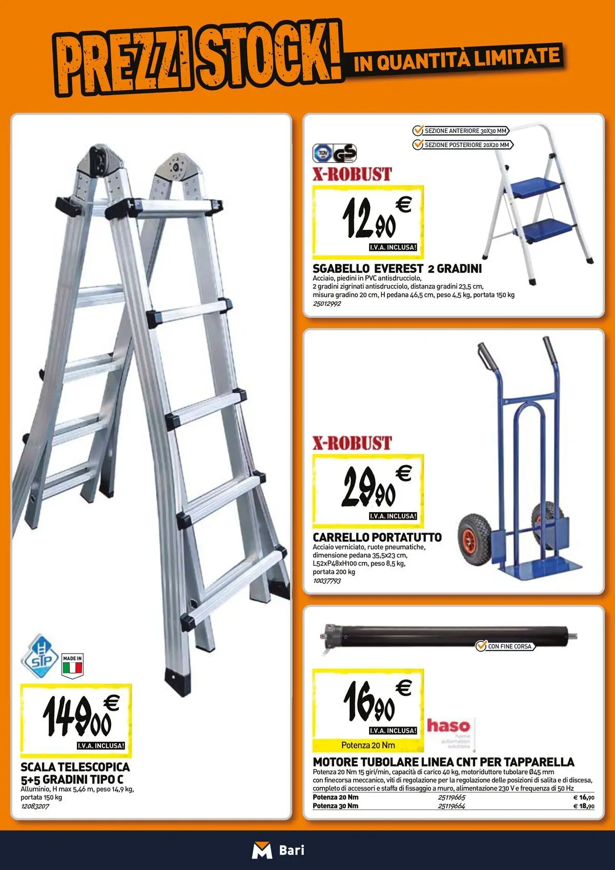 Nuovo TECNOMAT - Straordinari prezzi stock! dal 27/05/2026 > offerte anteprima 🛍️ | Pagina: 14 | Prodotti: Carrello, Sgabello, Scala