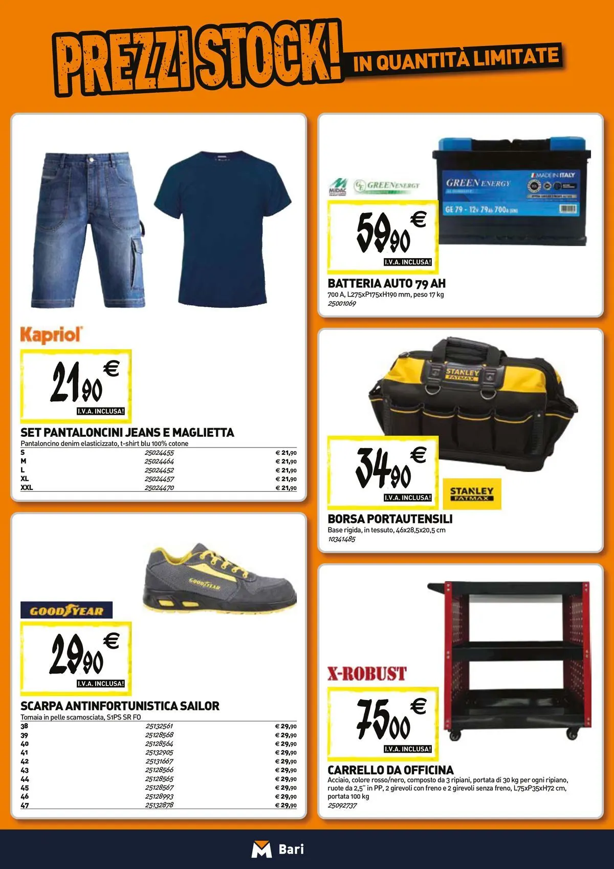 Nuovo TECNOMAT - Straordinari prezzi stock! dal 27/05/2026 > offerte anteprima 🛍️ | Pagina: 18 | Prodotti: Pantaloncini, Jeans, Carrello, Borsa