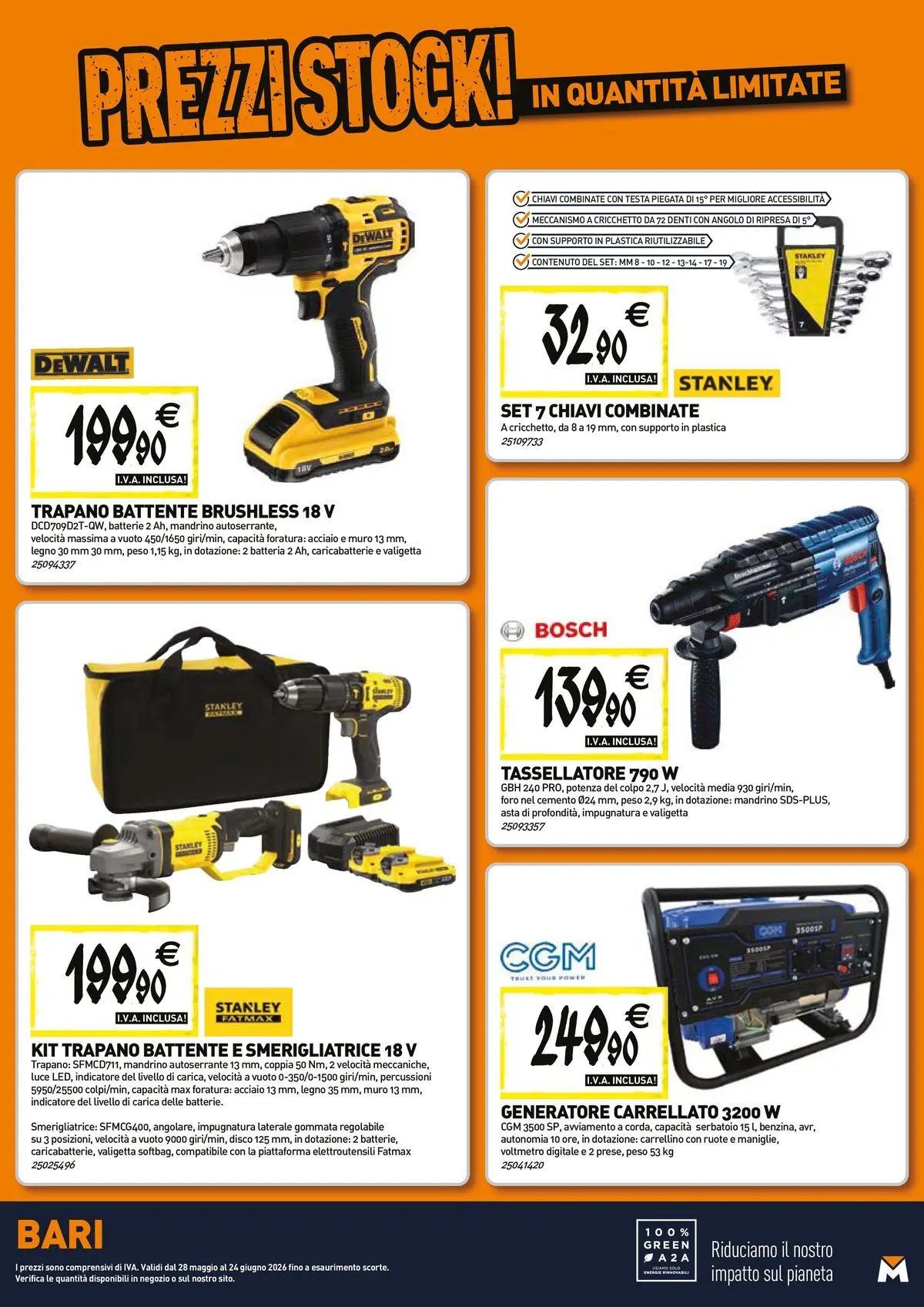 Nuovo TECNOMAT - Straordinari prezzi stock! dal 27/05/2026 > offerte anteprima 🛍️ | Pagina: 19 | Prodotti: Trapano, Smerigliatrice, Batteria, Batterie