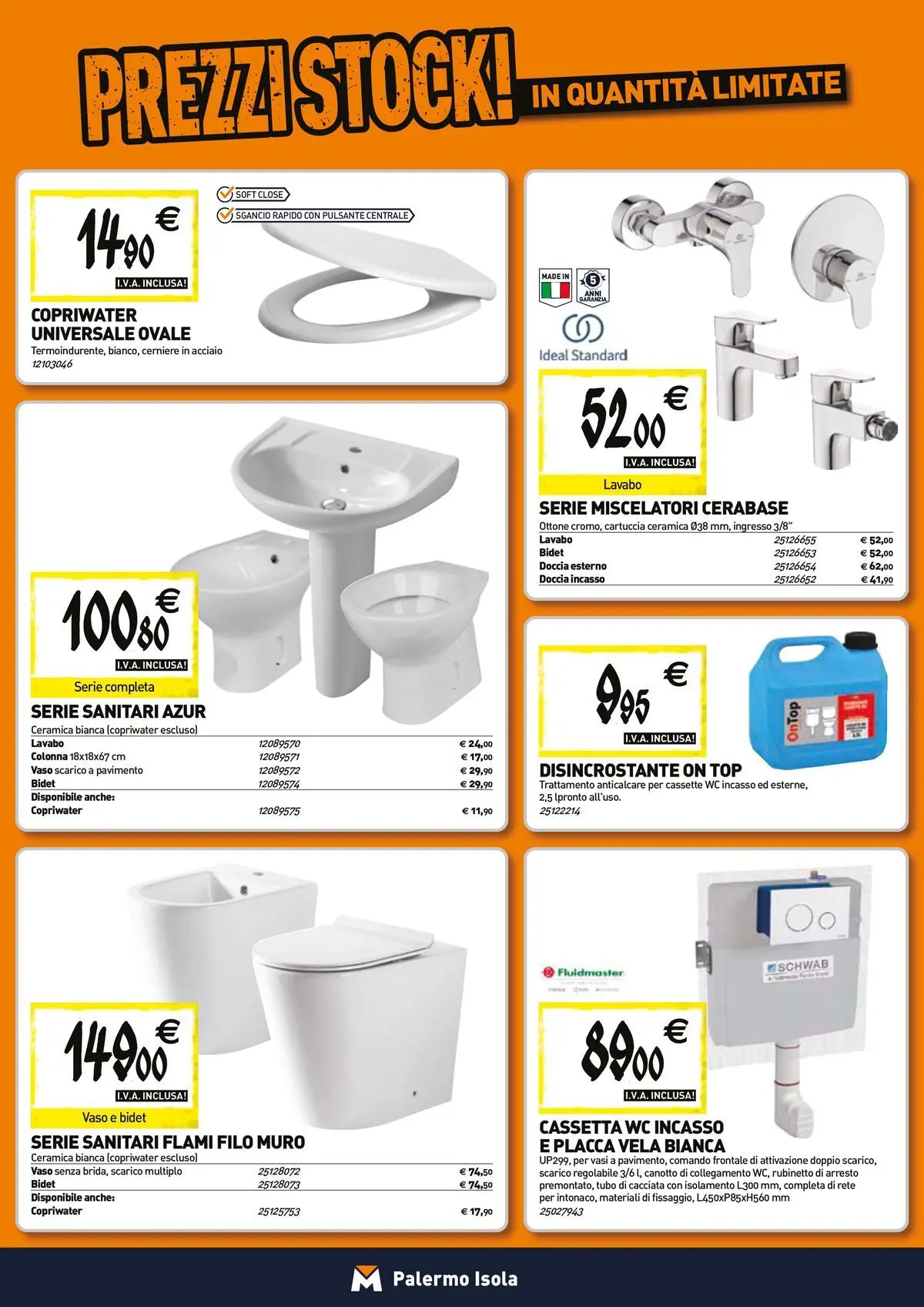Nuovo TECNOMAT - Straordinari prezzi stock! dal 27/05/2026 > offerte anteprima 🛍️ | Pagina: 4 | Prodotti: Top, WC, Doccia, Vaso