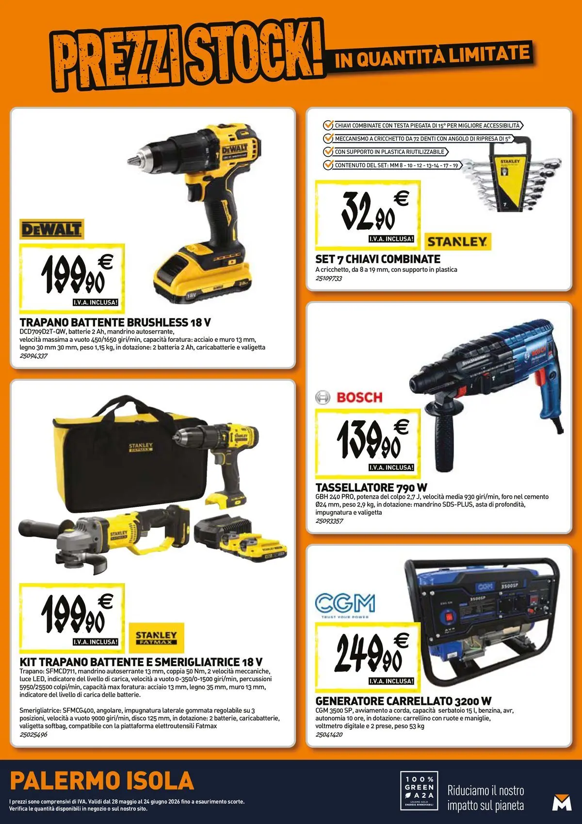 Nuovo TECNOMAT - Straordinari prezzi stock! dal 27/05/2026 > offerte anteprima 🛍️ | Pagina: 20 | Prodotti: Trapano, Smerigliatrice, Batteria, Caricabatterie